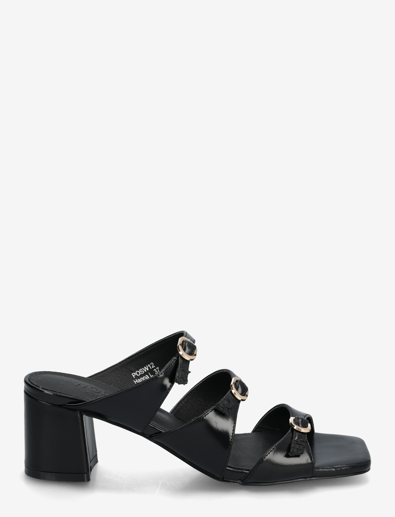 WODEN - Hanna L - mules med hæle - black - 1