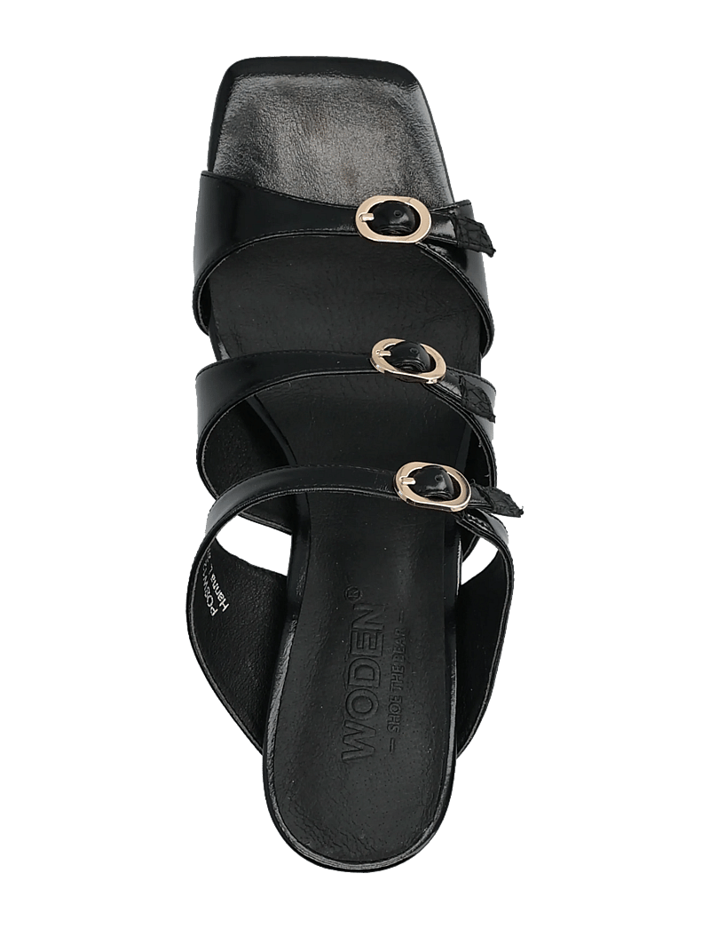 WODEN - Hanna L - mules med hæle - black - 3