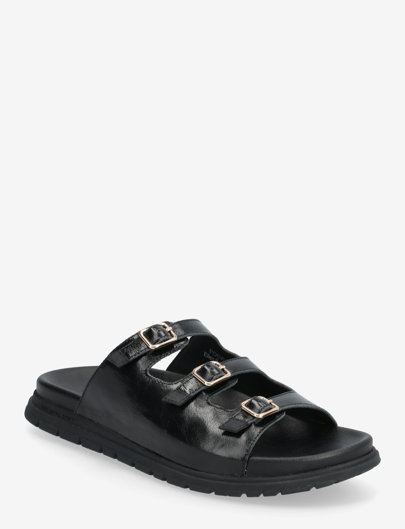 WODEN - Ellen Buckle - flade sandaler - black - 0