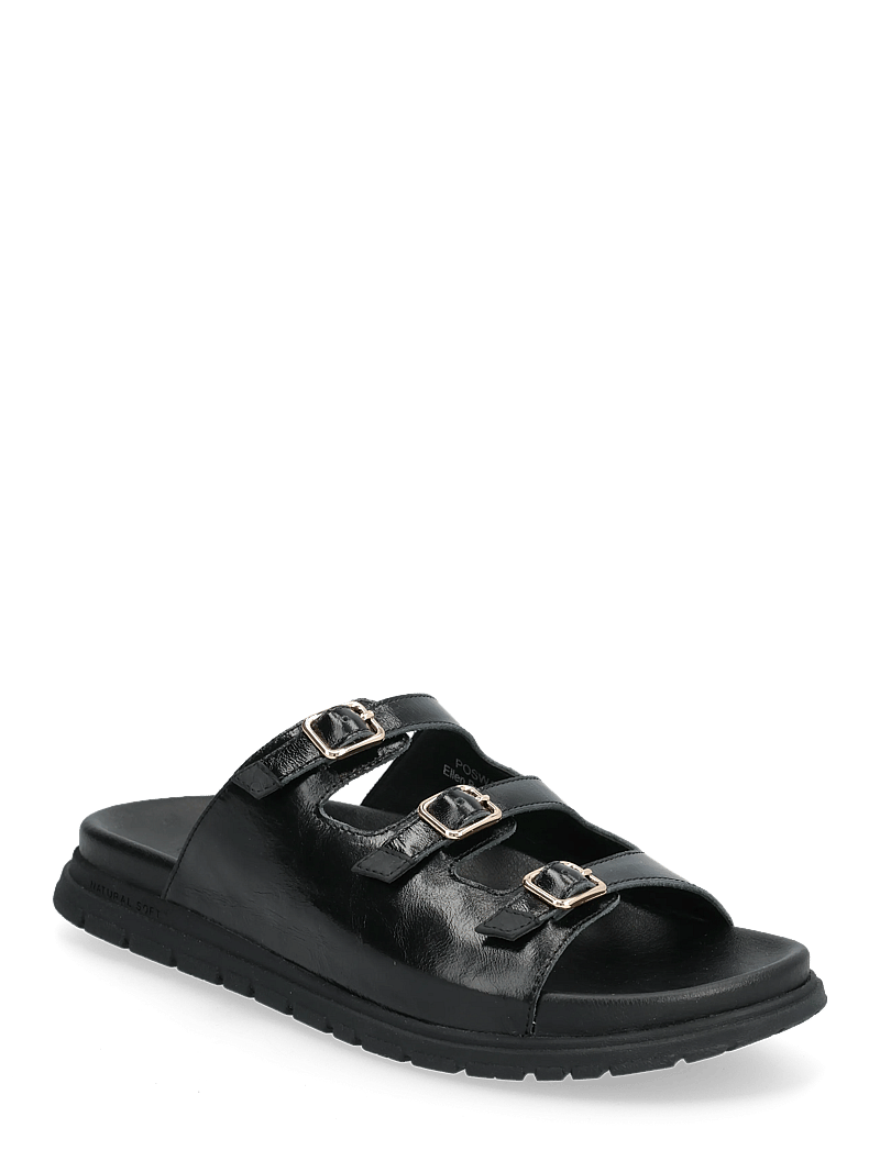 WODEN - Ellen Buckle - flade sandaler - black - 0