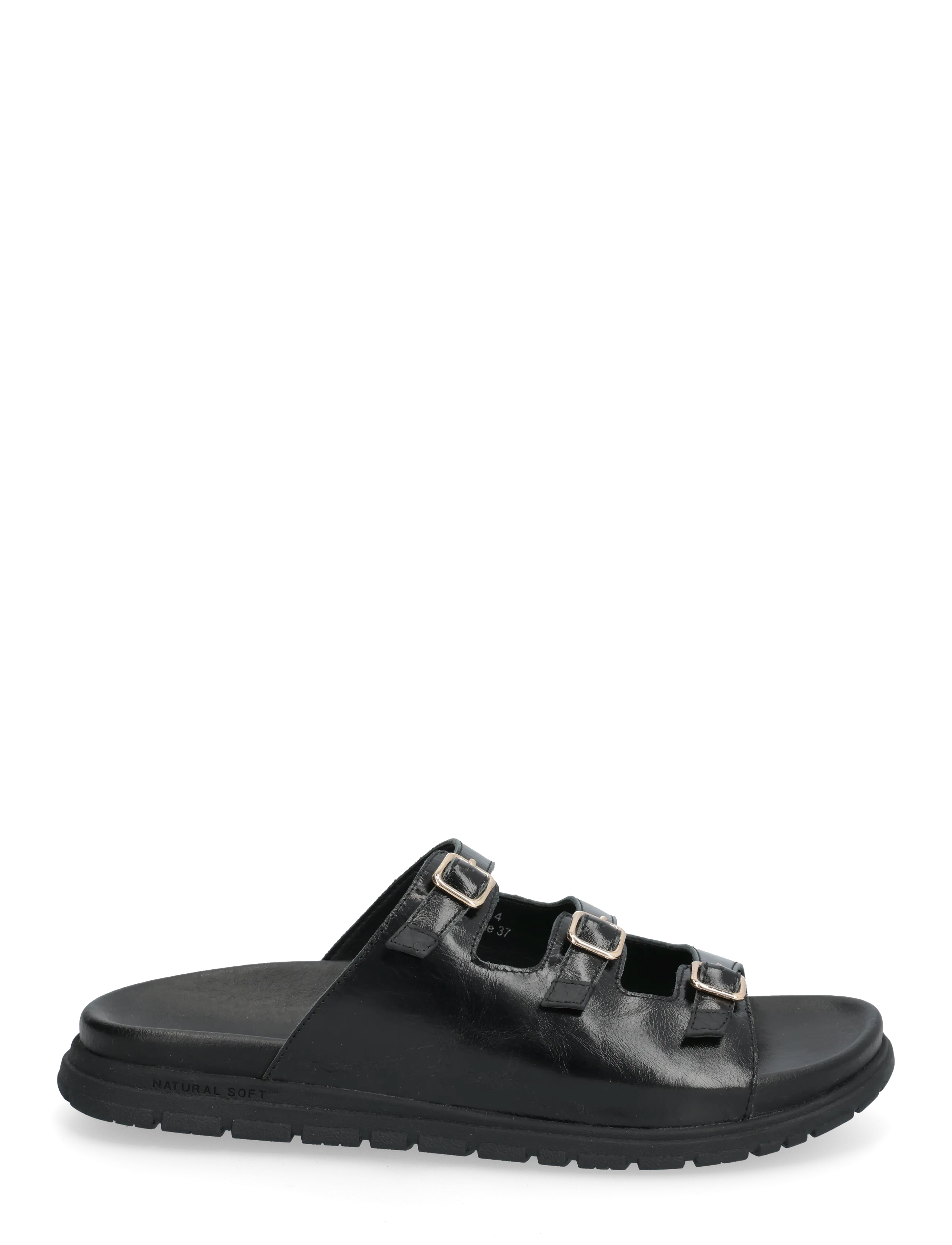 WODEN - Ellen Buckle - flache sandalen - black - 1