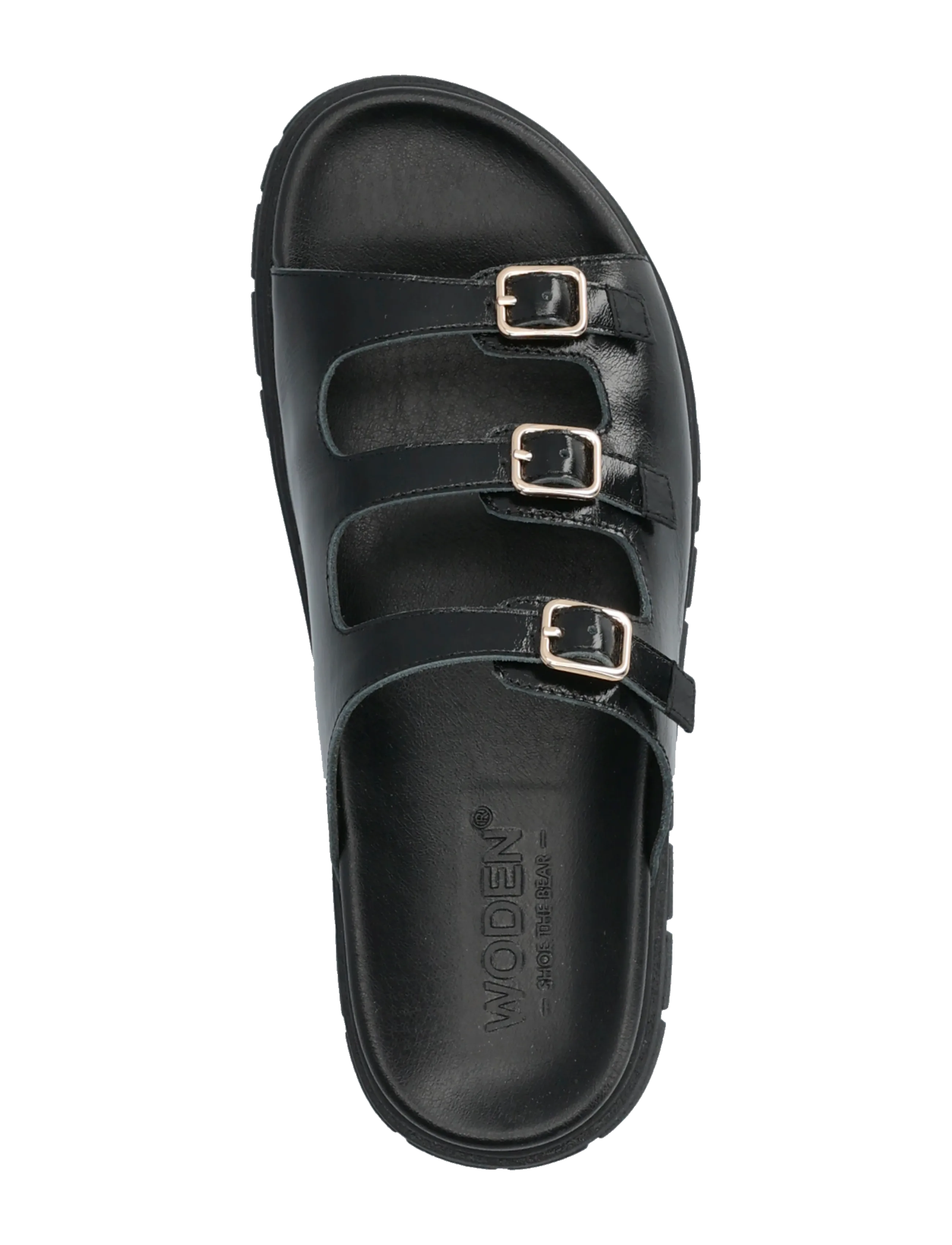 WODEN - Ellen Buckle - flache sandalen - black - 3