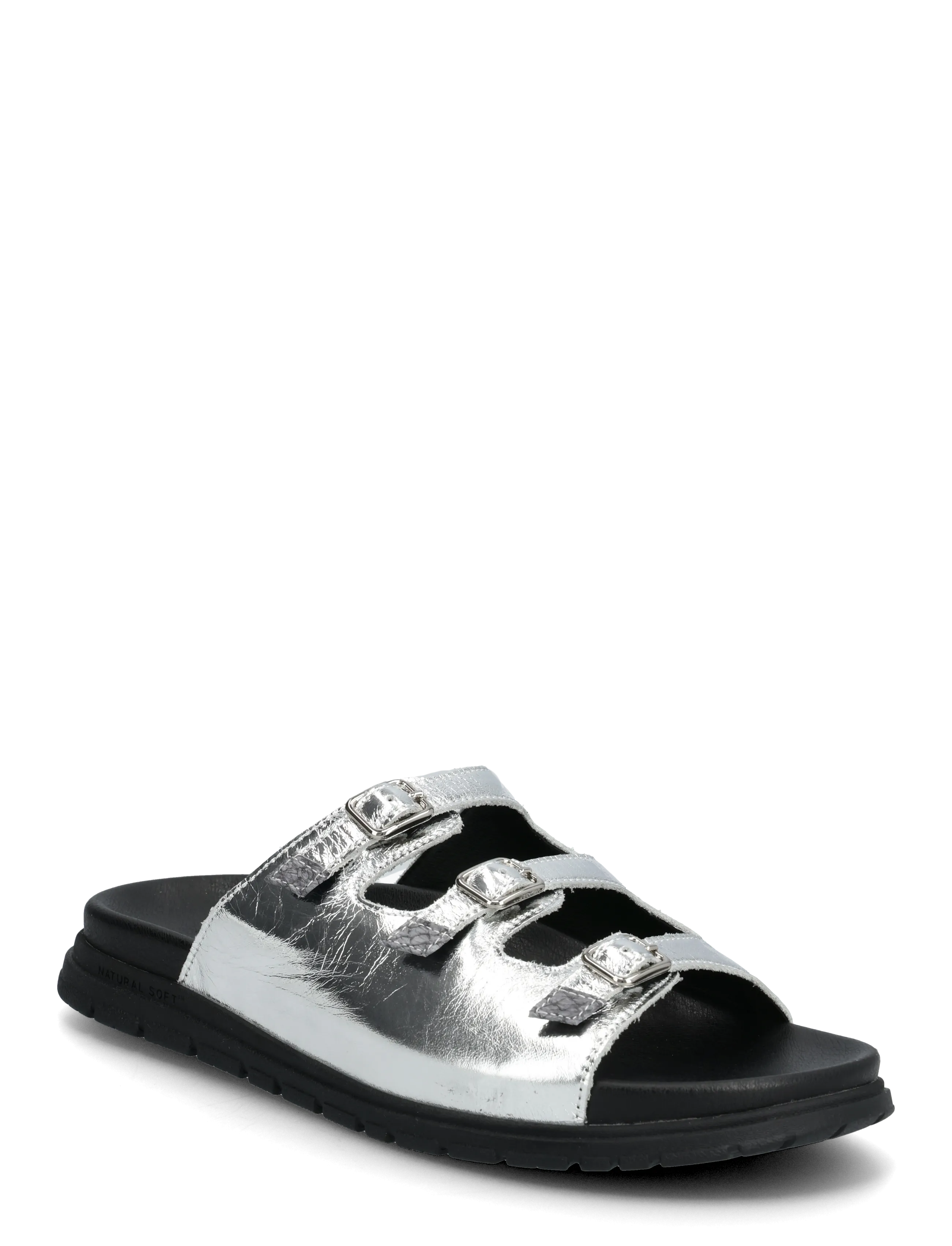 WODEN Ellen Metallic - Woden - BLACK/SILVER / silver