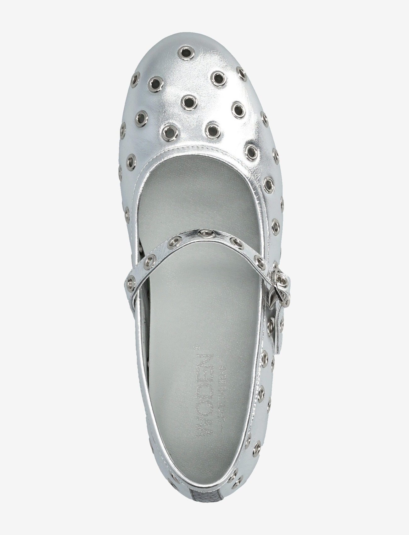 WODEN - Cristel Metallic - ballerinaer - silver - 3