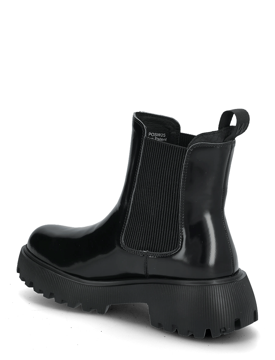 WODEN - Aya Patent - madalad poolsaapad - black - 1