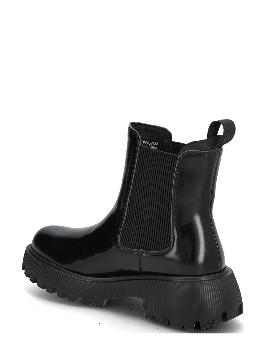 WODEN - Aya Patent - kontsaga poolsaapad - black - 1