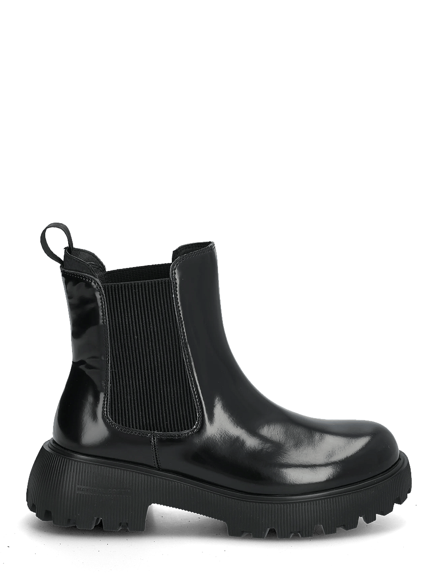 WODEN - Aya Patent - madalad poolsaapad - black - 2