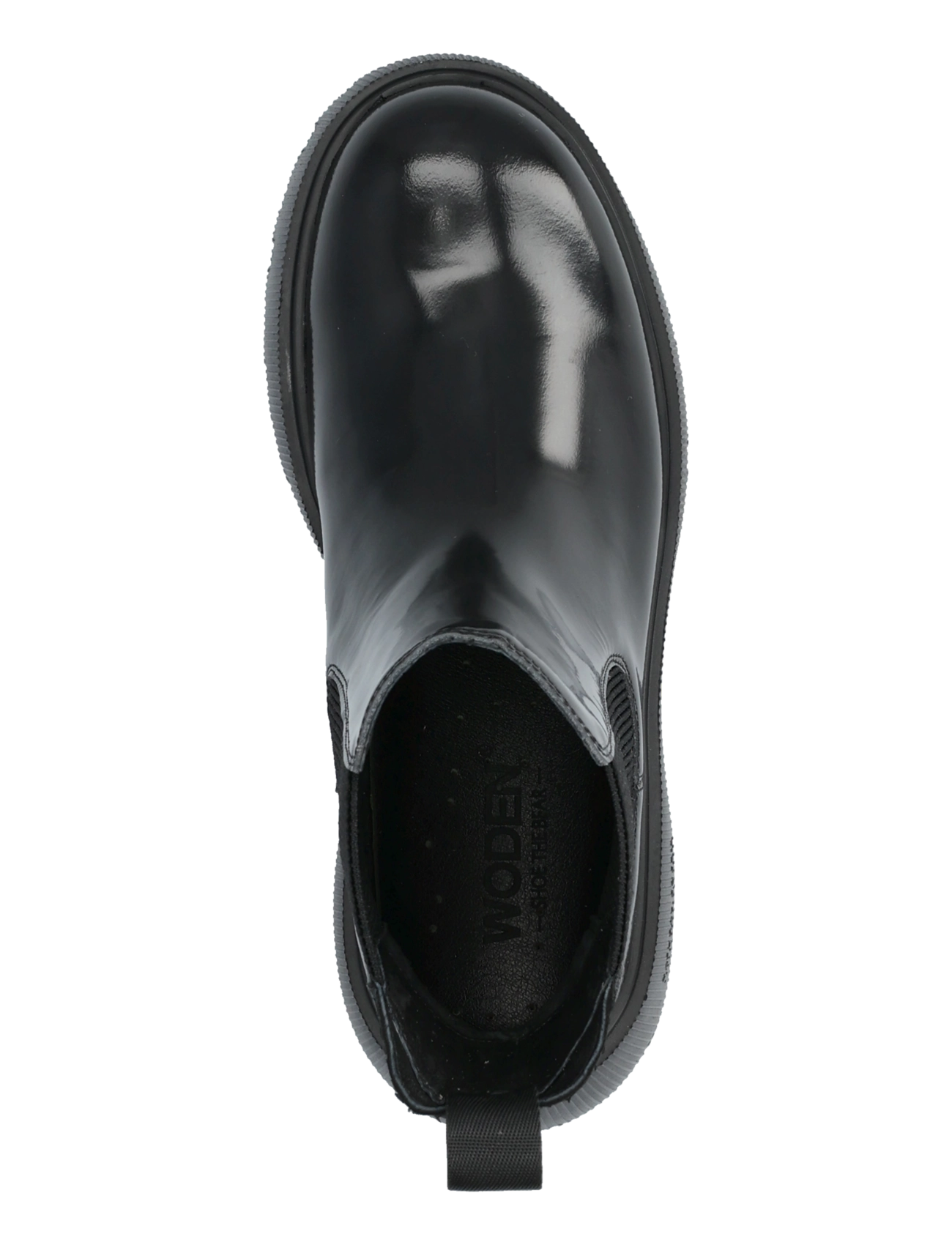WODEN - Aya Patent - kontsaga poolsaapad - black - 3