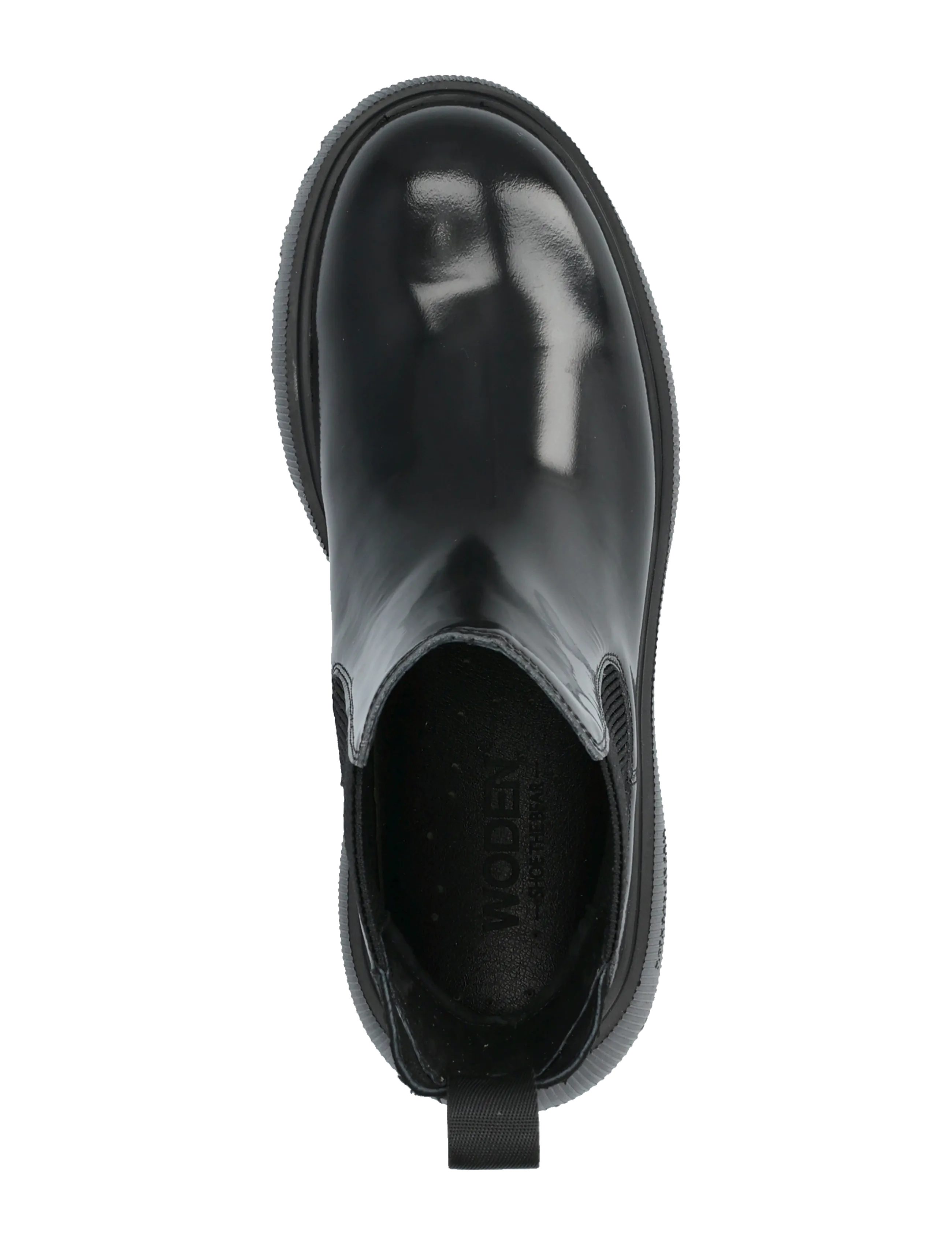 WODEN - Aya Patent - madalad poolsaapad - black - 3