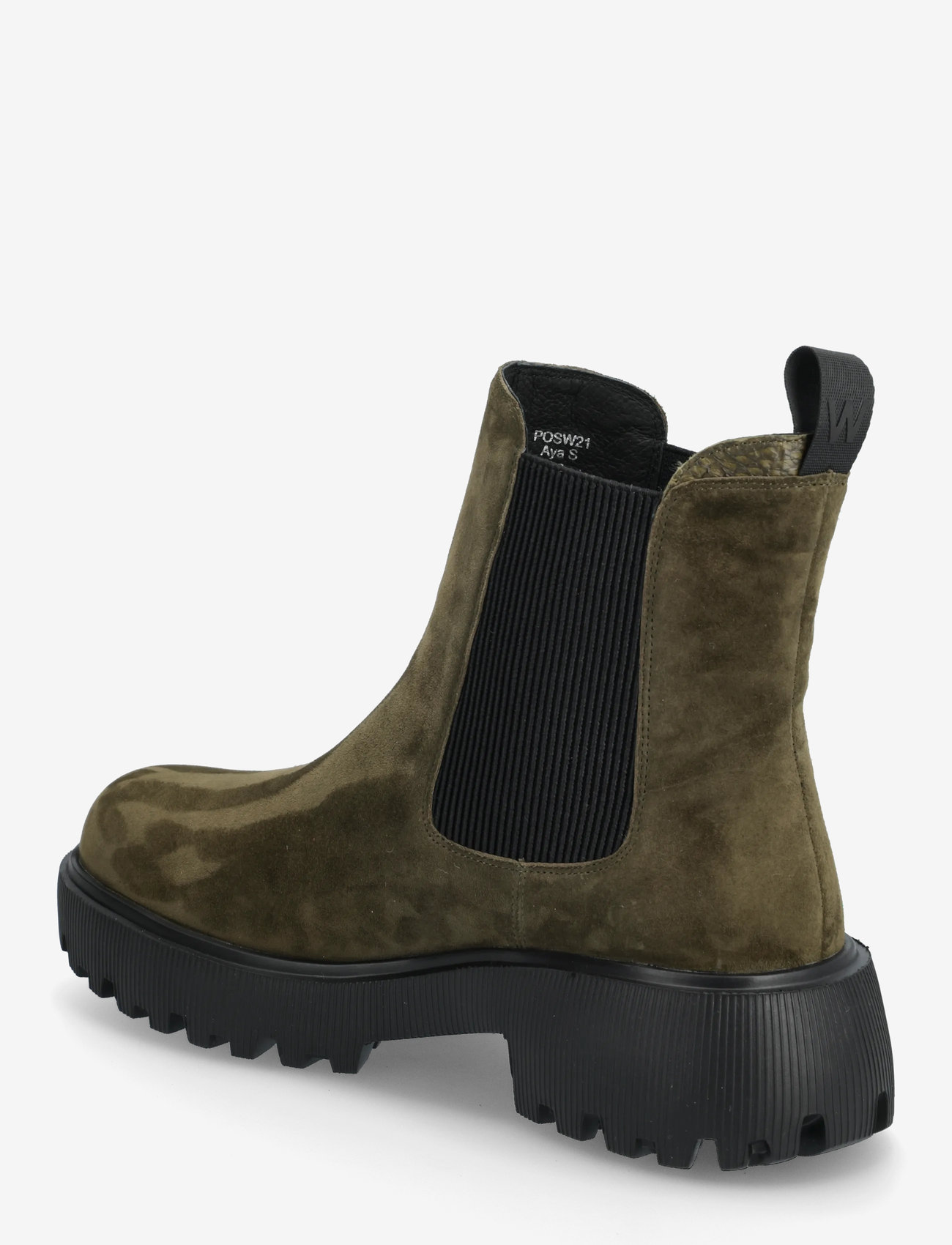 WODEN - Aya S - platta ankelboots - dark olive - 3