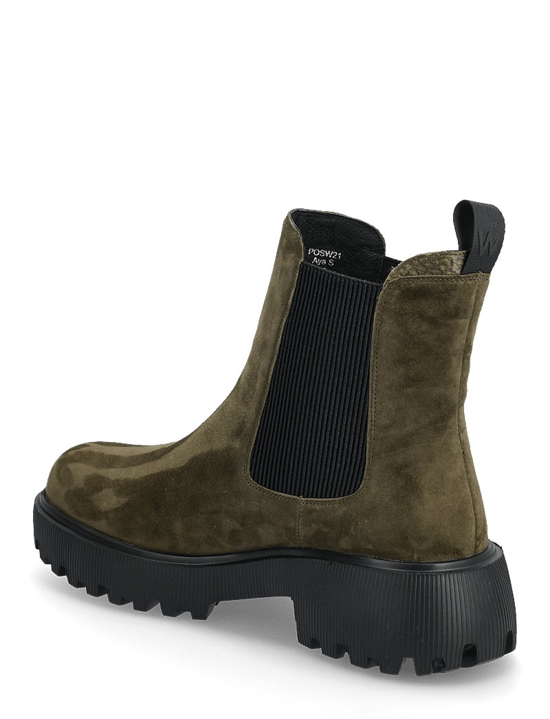 WODEN - Aya S - tasapohjaiset nilkkurit - dark olive - 3