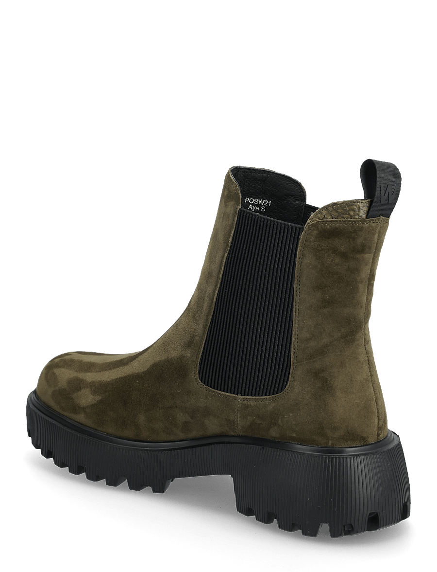 WODEN - Aya S - lygiapadžiai aulinukai iki kulkšnių - dark olive - 3