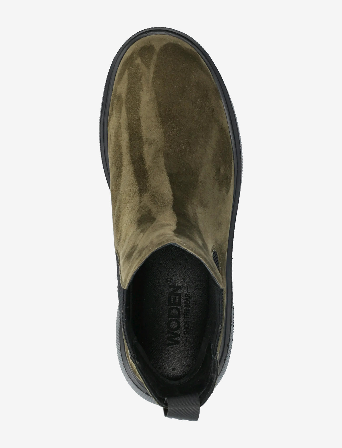 WODEN - Aya S - platta ankelboots - dark olive - 4
