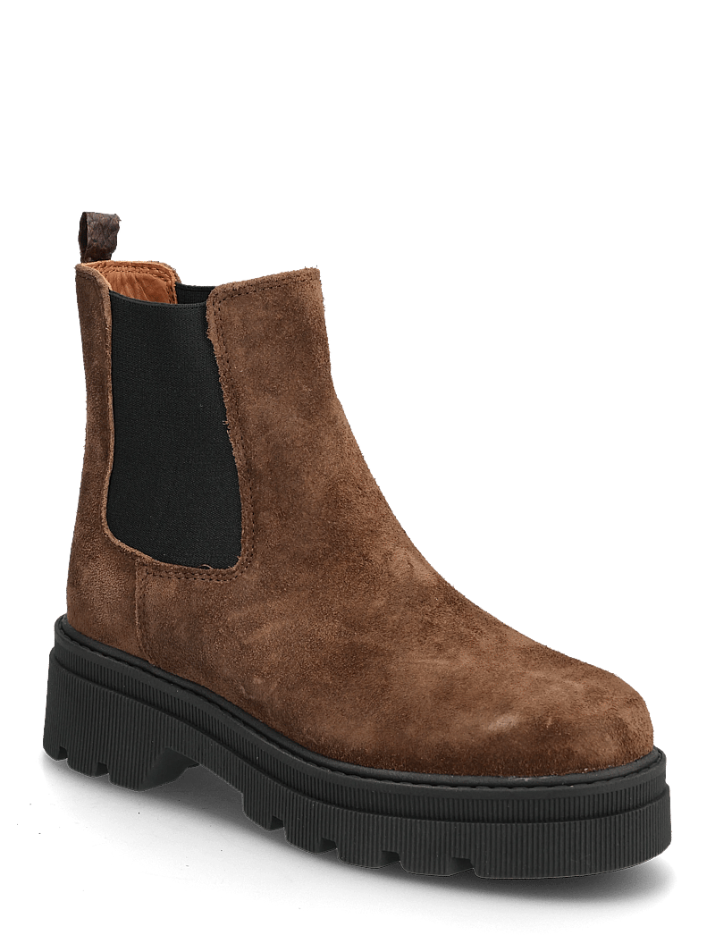 WODEN - Sanna Chelsea S - flache stiefeletten - chocolate - 0
