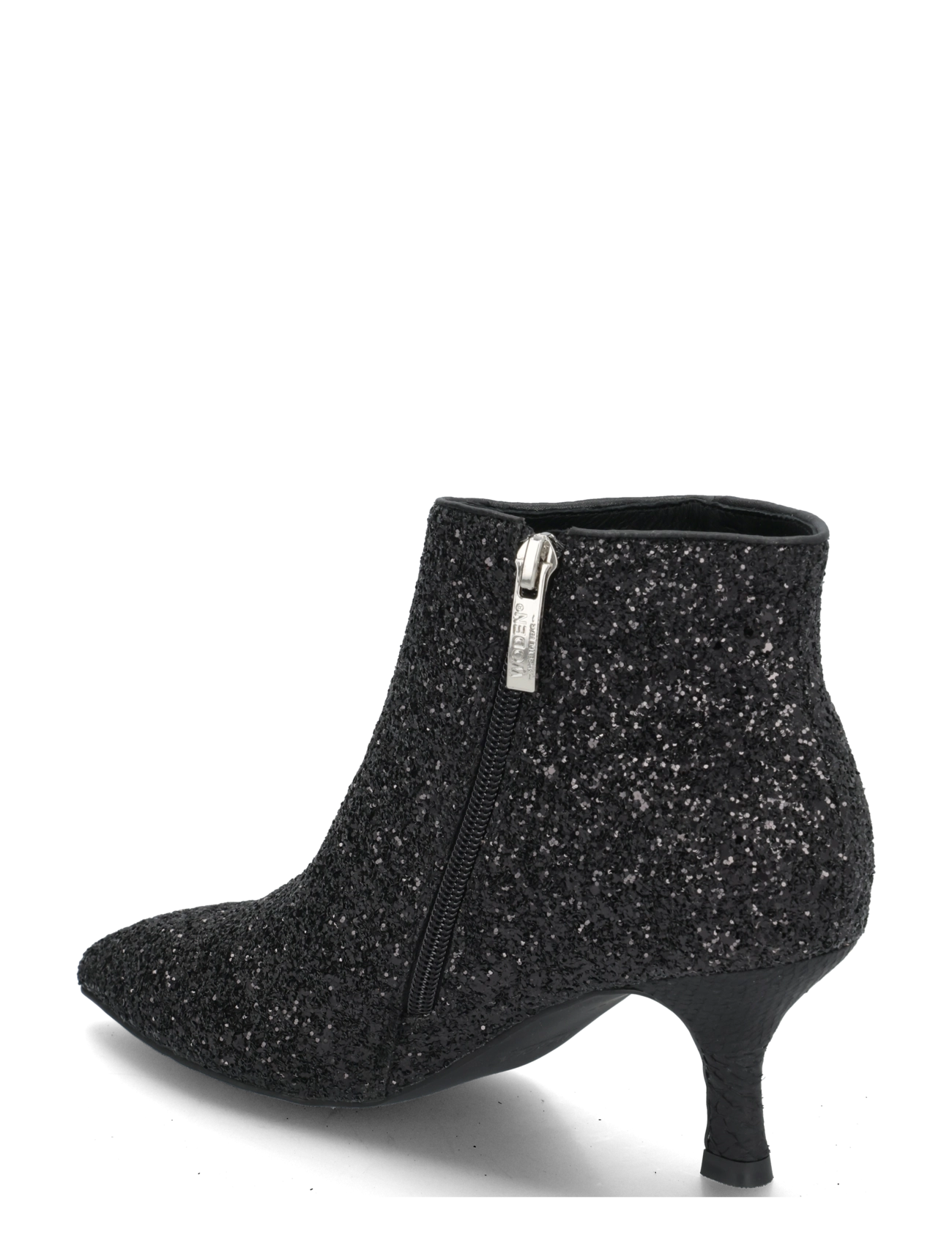 WODEN - Vera Glitter - kontsaga poolsaapad - black - 1