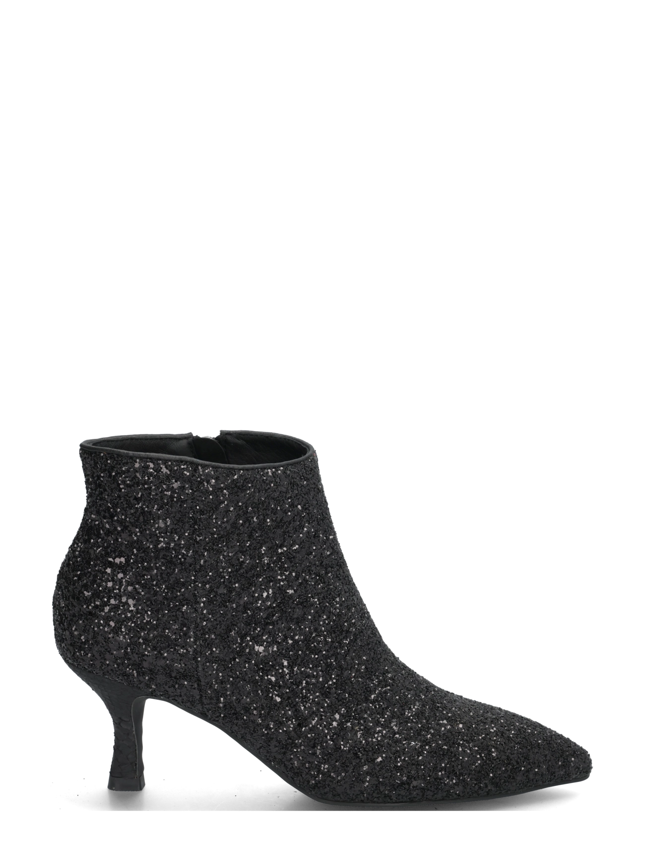 WODEN - Vera Glitter - kontsaga poolsaapad - black - 2