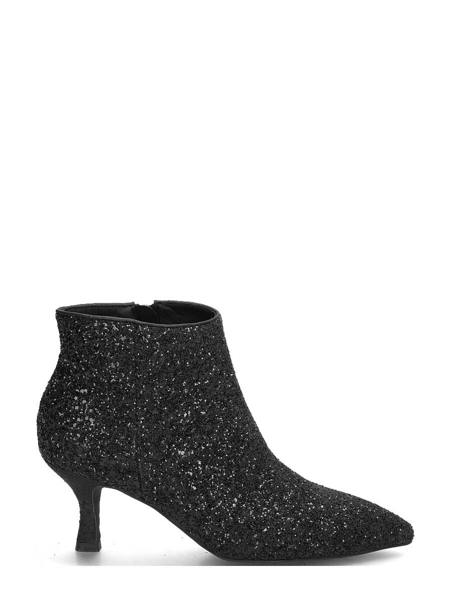 WODEN - Vera Glitter - kontsaga poolsaapad - black - 2