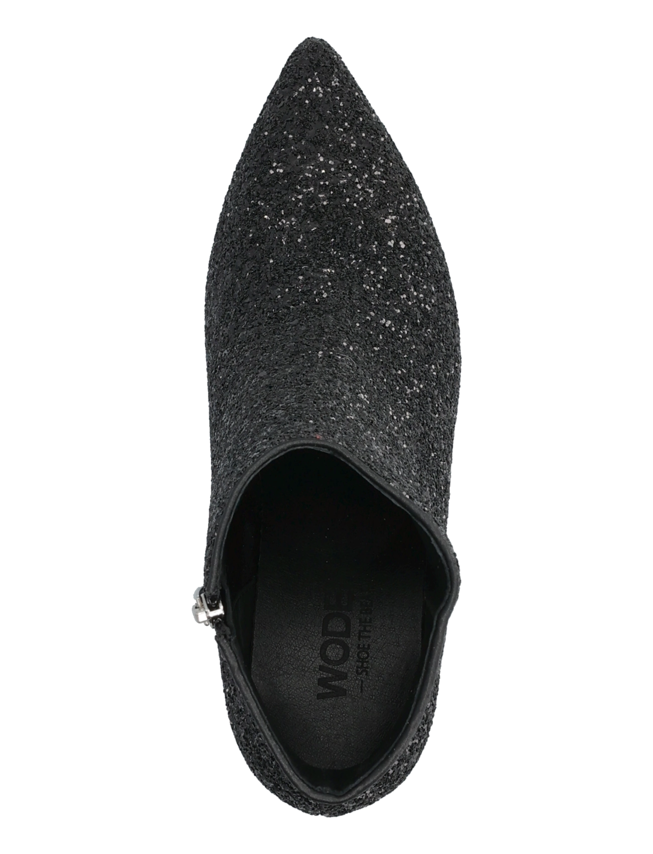 WODEN - Vera Glitter - kontsaga poolsaapad - black - 3