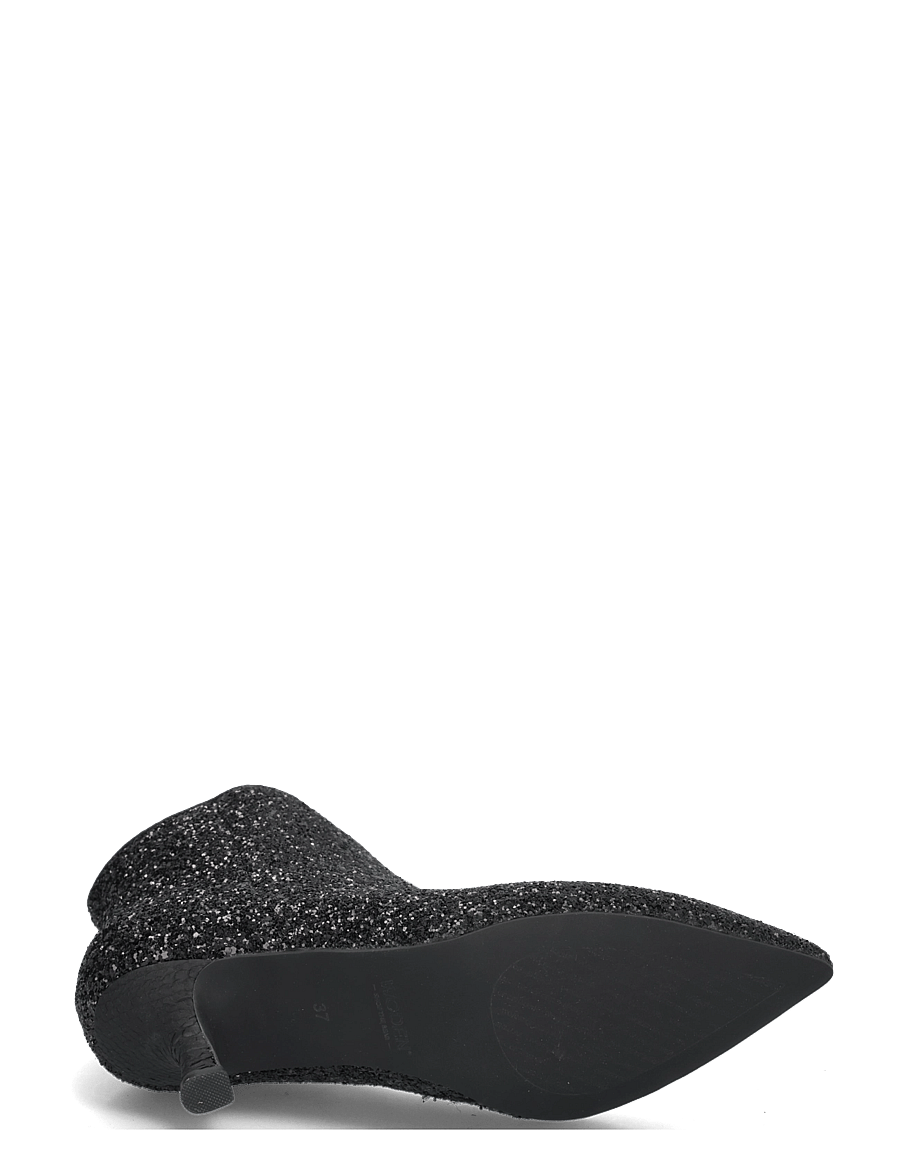 WODEN - Vera Glitter - kontsaga poolsaapad - black - 4