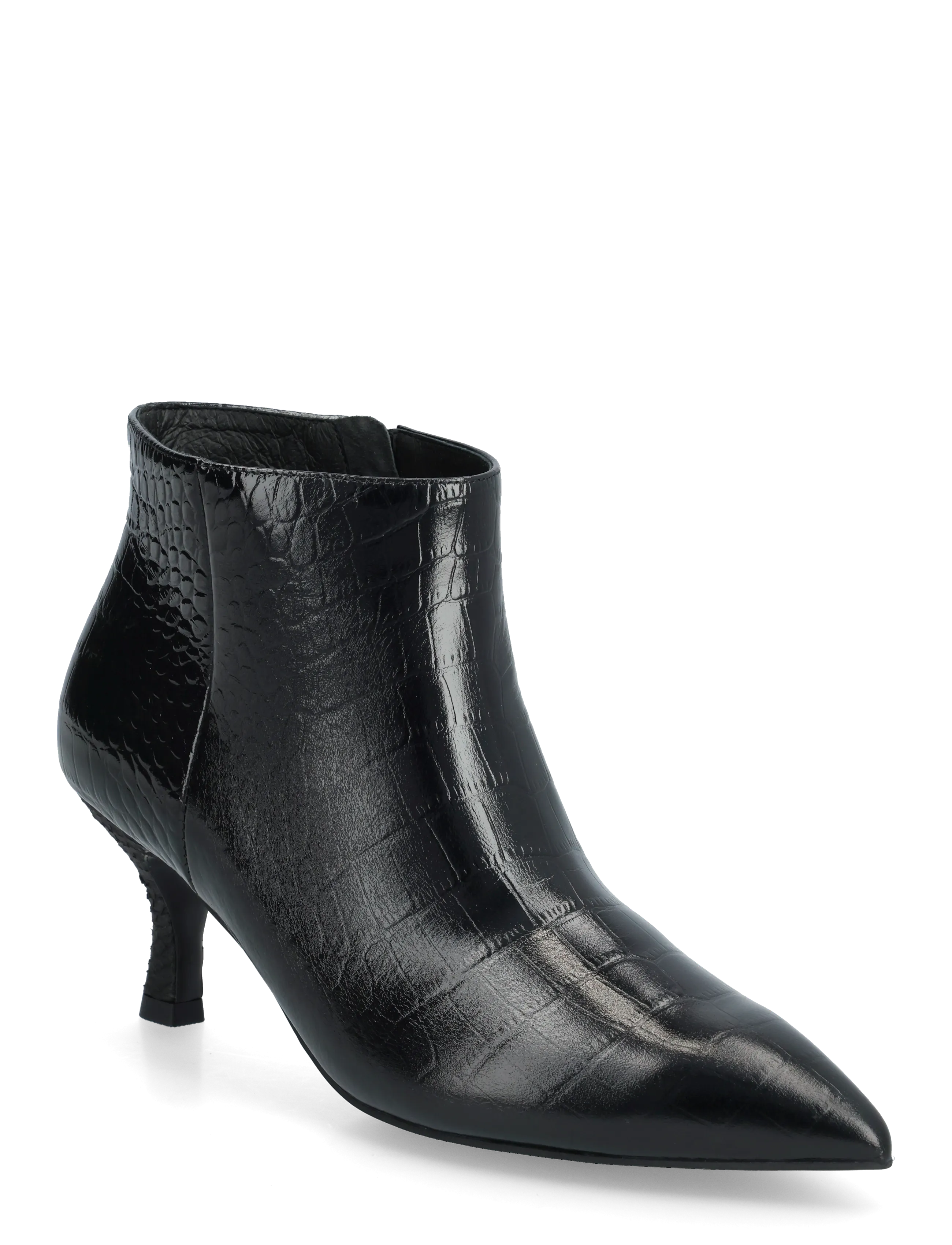 WODEN Vera Croco - Støvler - BLACK / black