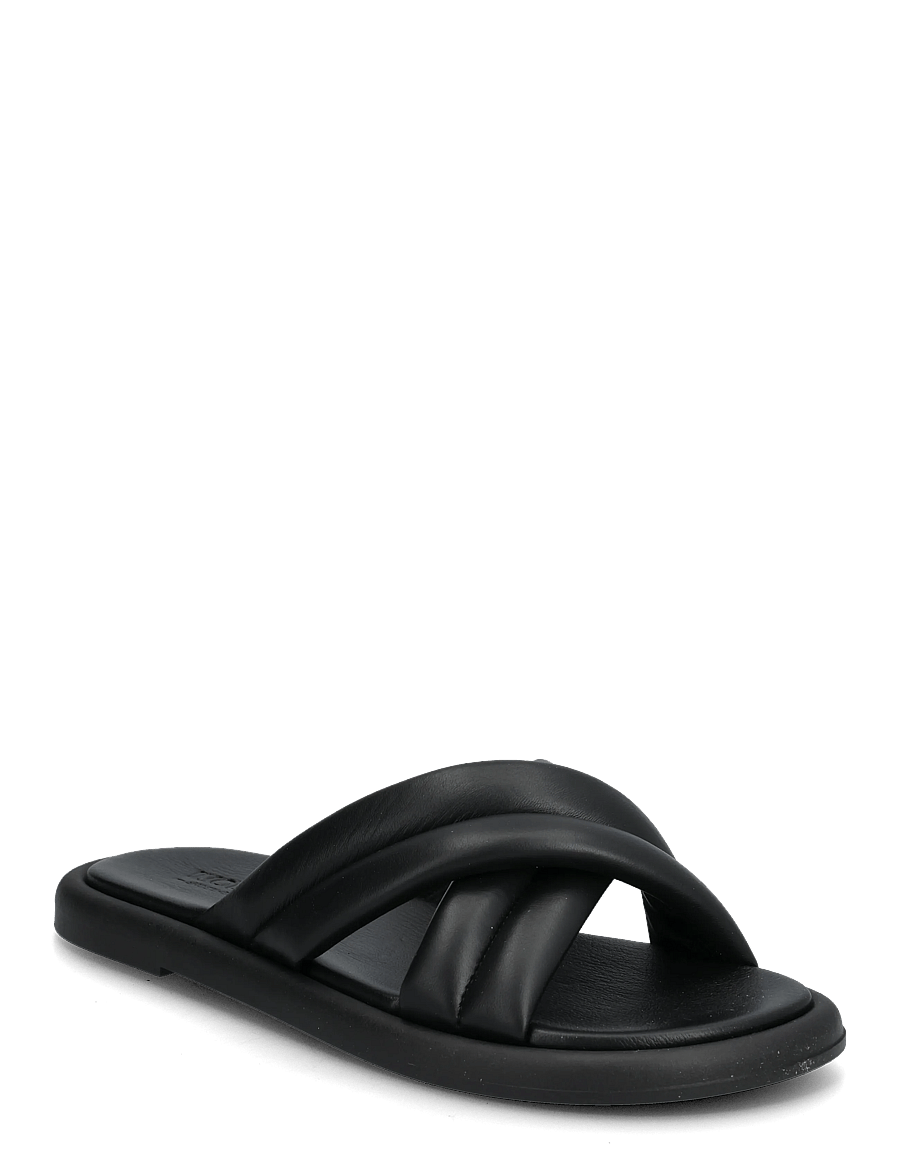 WODEN - Lotta Cross Mule - flache sandalen - black - 0