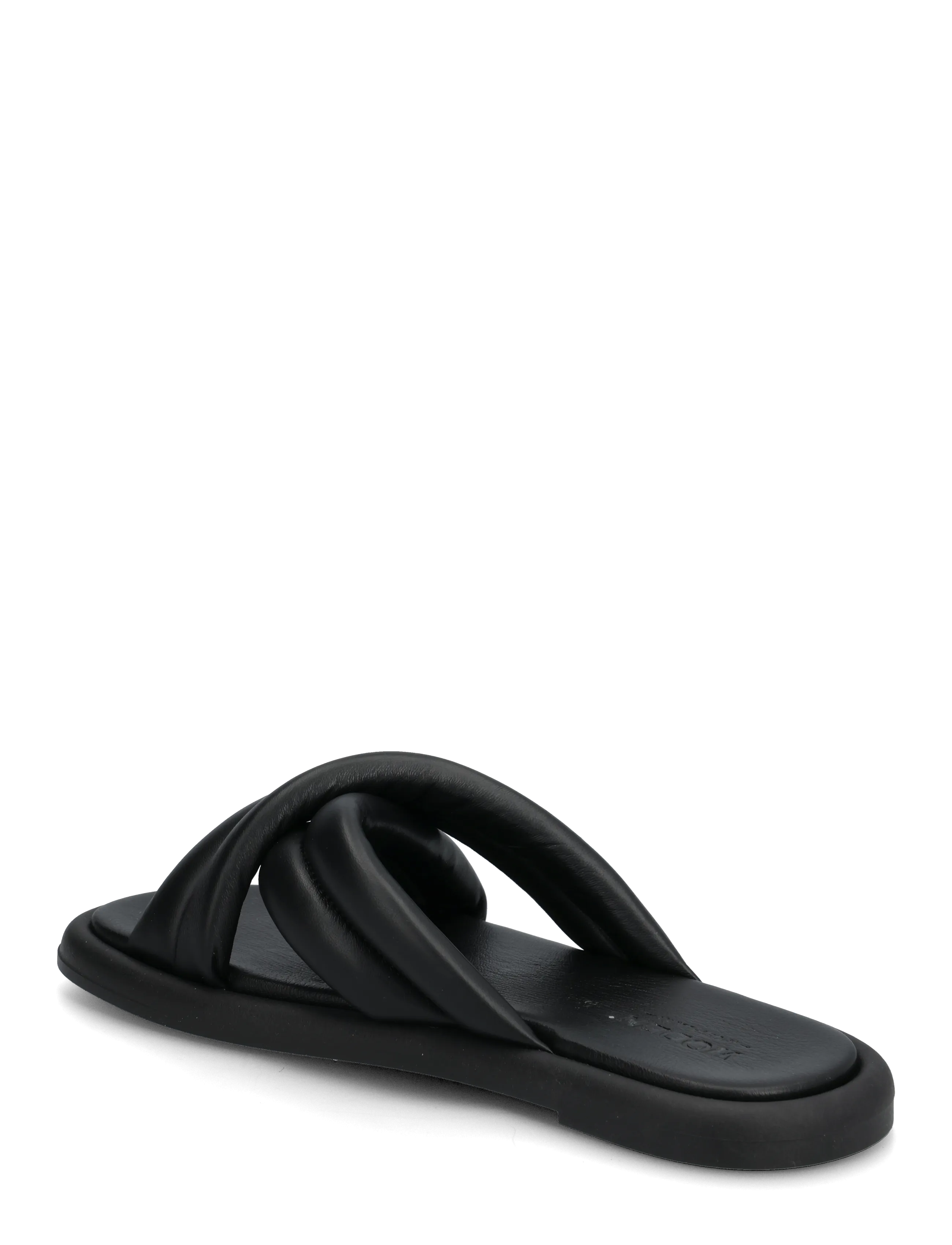 WODEN - Lotta Cross Mule - flat mules - black - 2