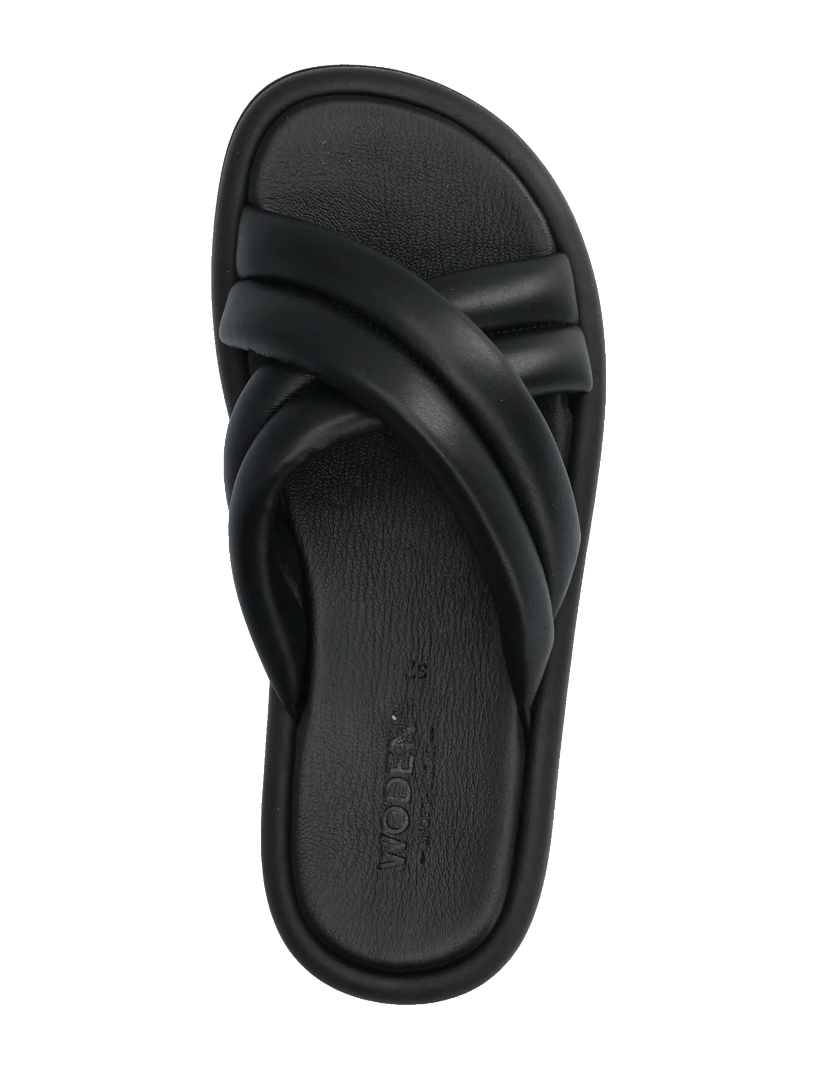 WODEN - Lotta Cross Mule - flat mules - black - 3