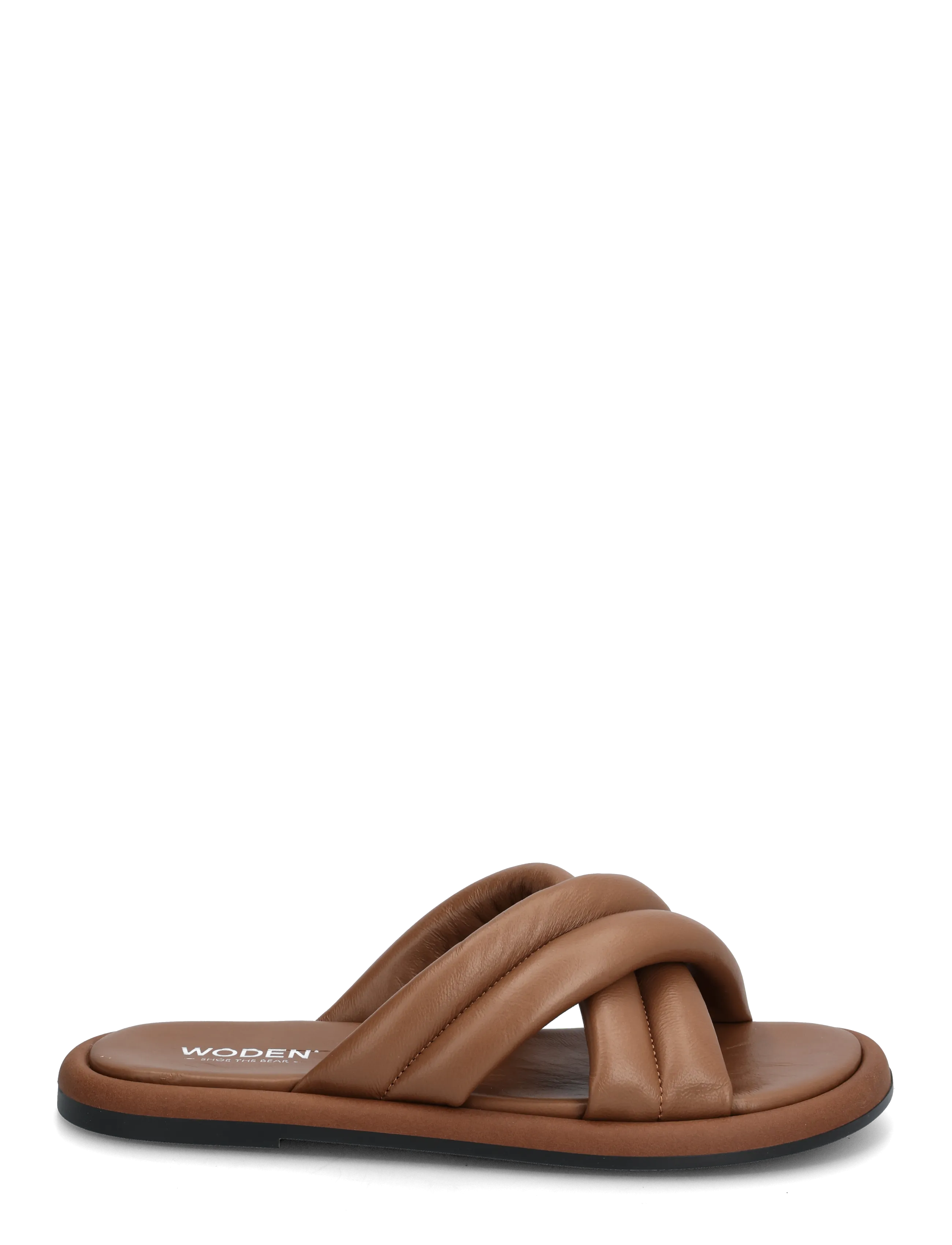WODEN - Lotta Cross Mule - flat mules - tan - 1