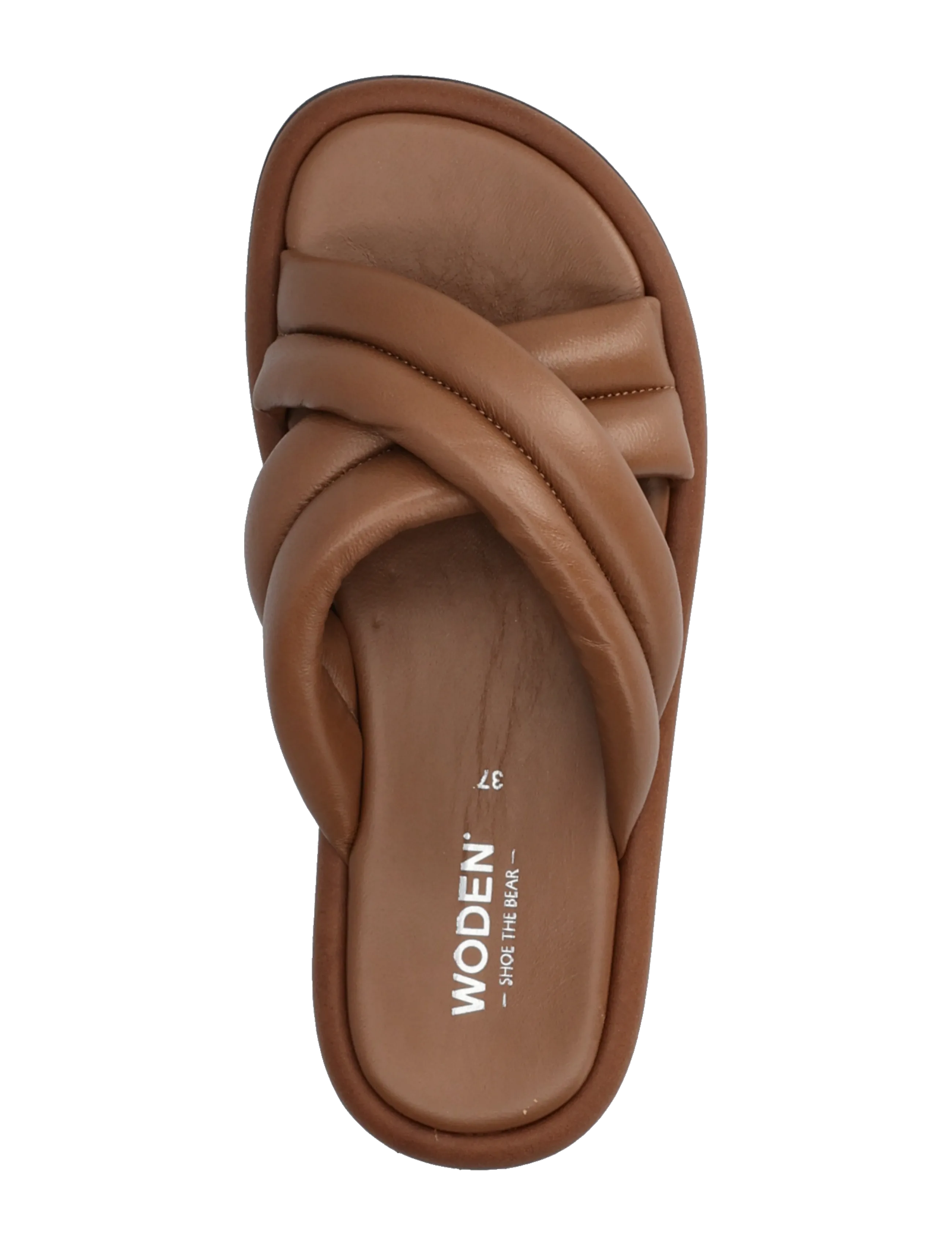 WODEN - Lotta Cross Mule - flat mules - tan - 3