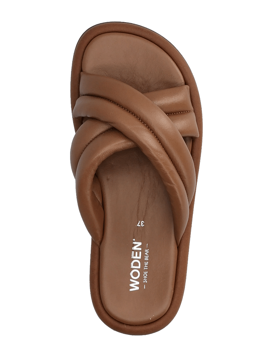 WODEN - Lotta Cross Mule - madalad sandaalid - tan - 3