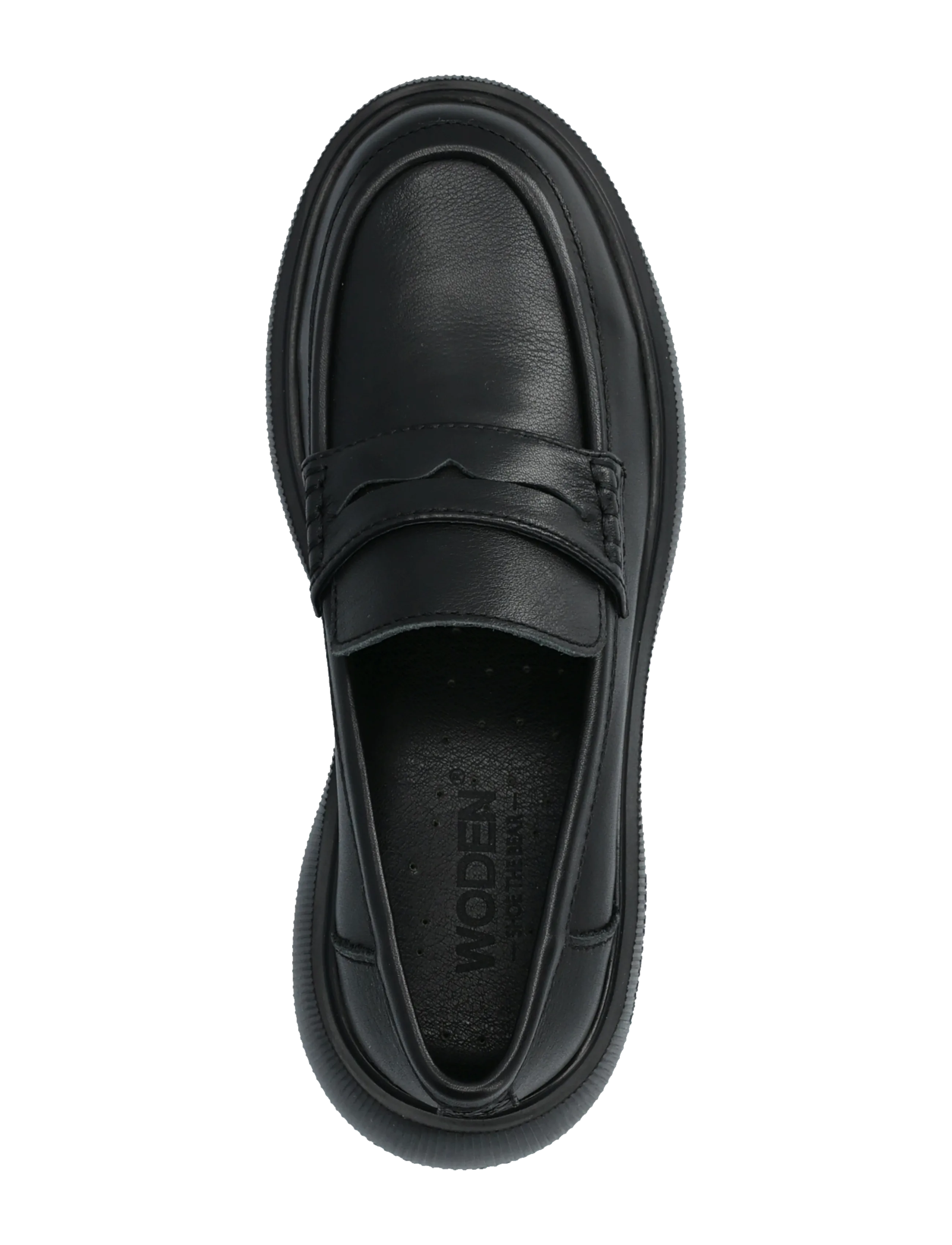 WODEN - Posey L - loafers med klack - black - 3