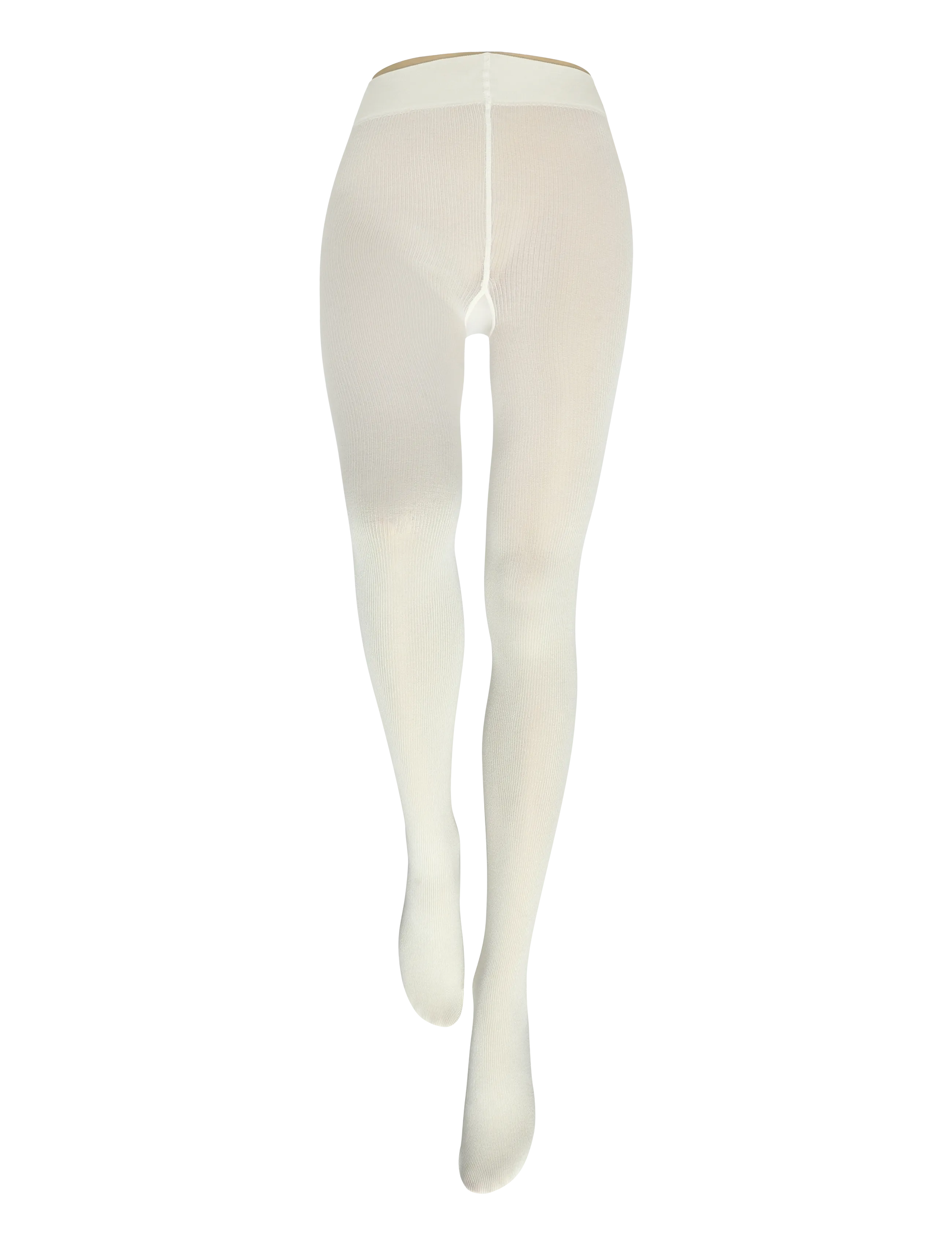 Wolford Cotton Rib Tights - Undertøj - ECRUE / cream