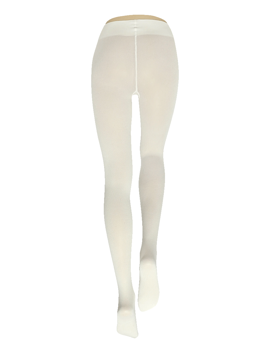 Wolford - Cotton Rib Tights - særlige begivenheder - ecrue - 1