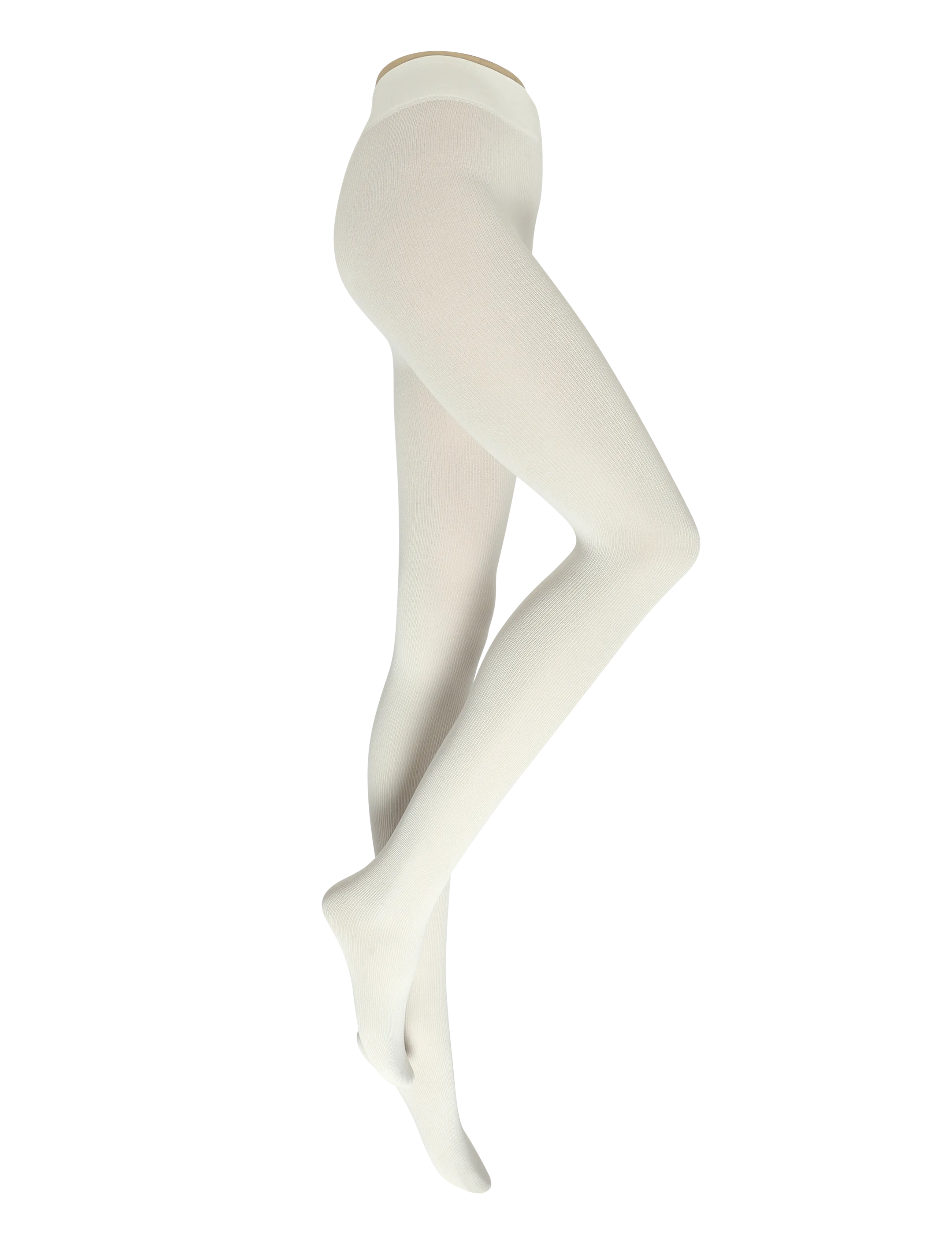 Wolford - Cotton Rib Tights - særlige begivenheder - ecrue - 2