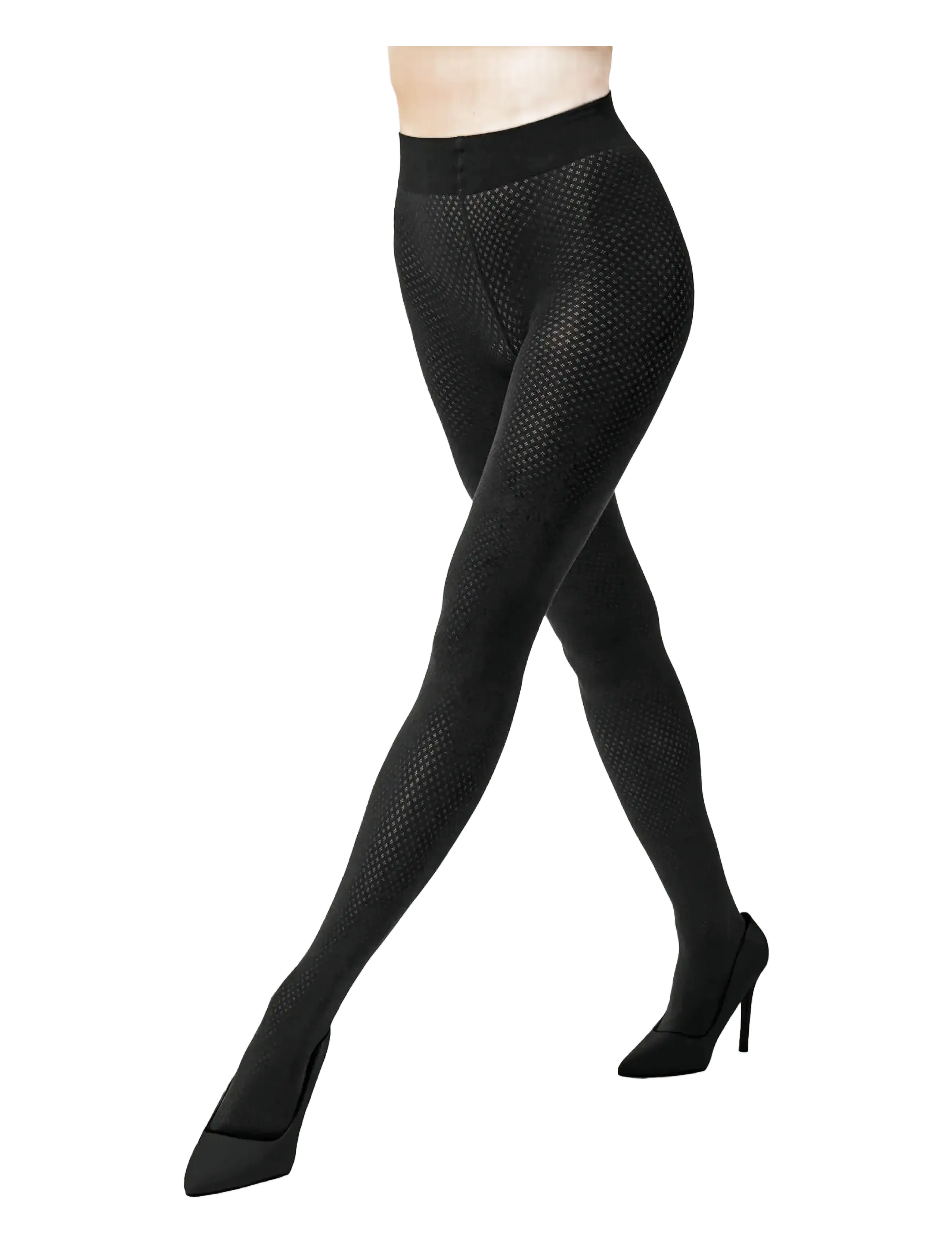 Wolford Cotton Dot Tights - Wolford - BLACK / black