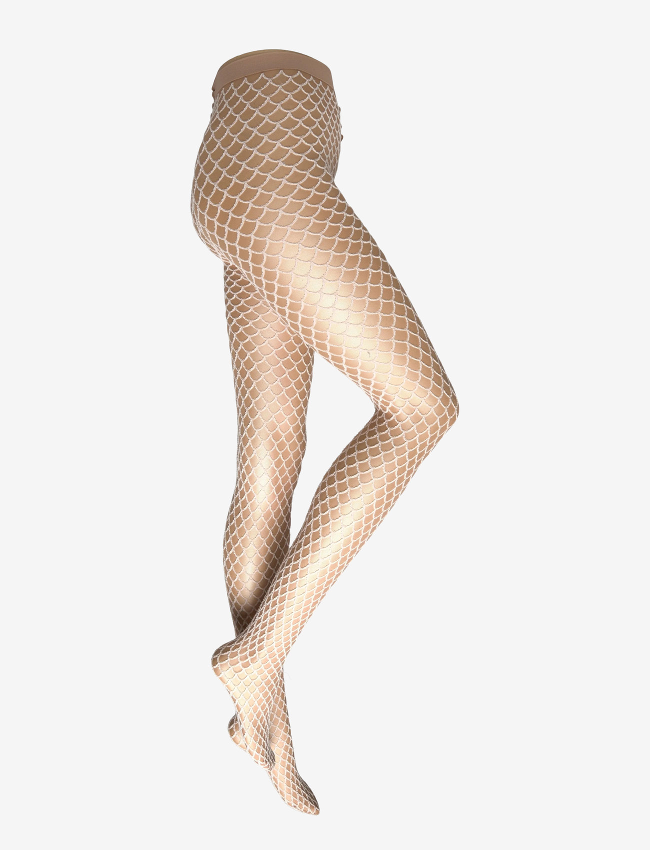 Wolford - Velvet Net Illusion Tights - erityistilaisuudet - fairly light/white - 0
