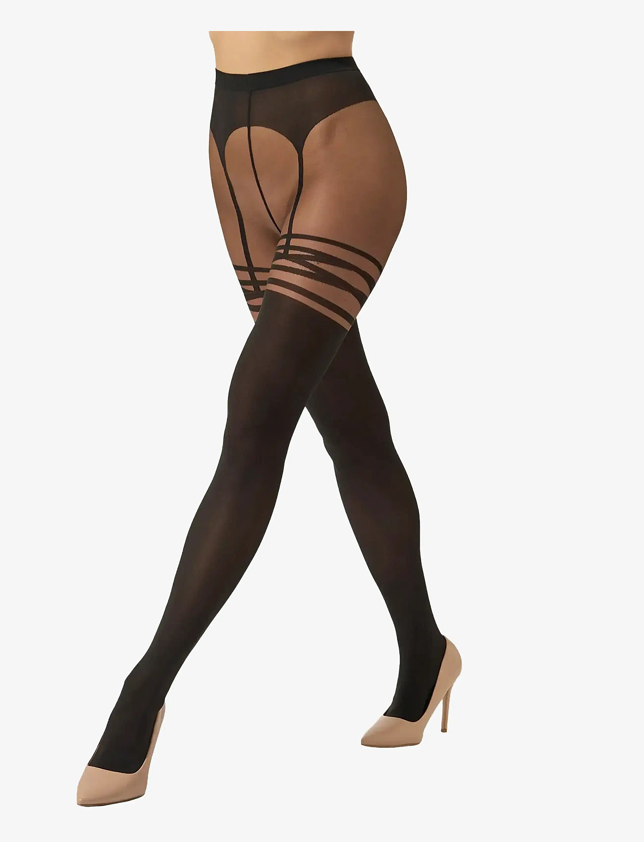 Wolford - Suspender Tights - umber/black - 1