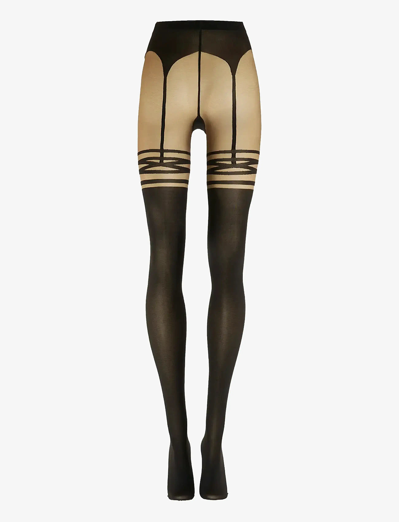 Wolford - Suspender Tights - umber/black - 2