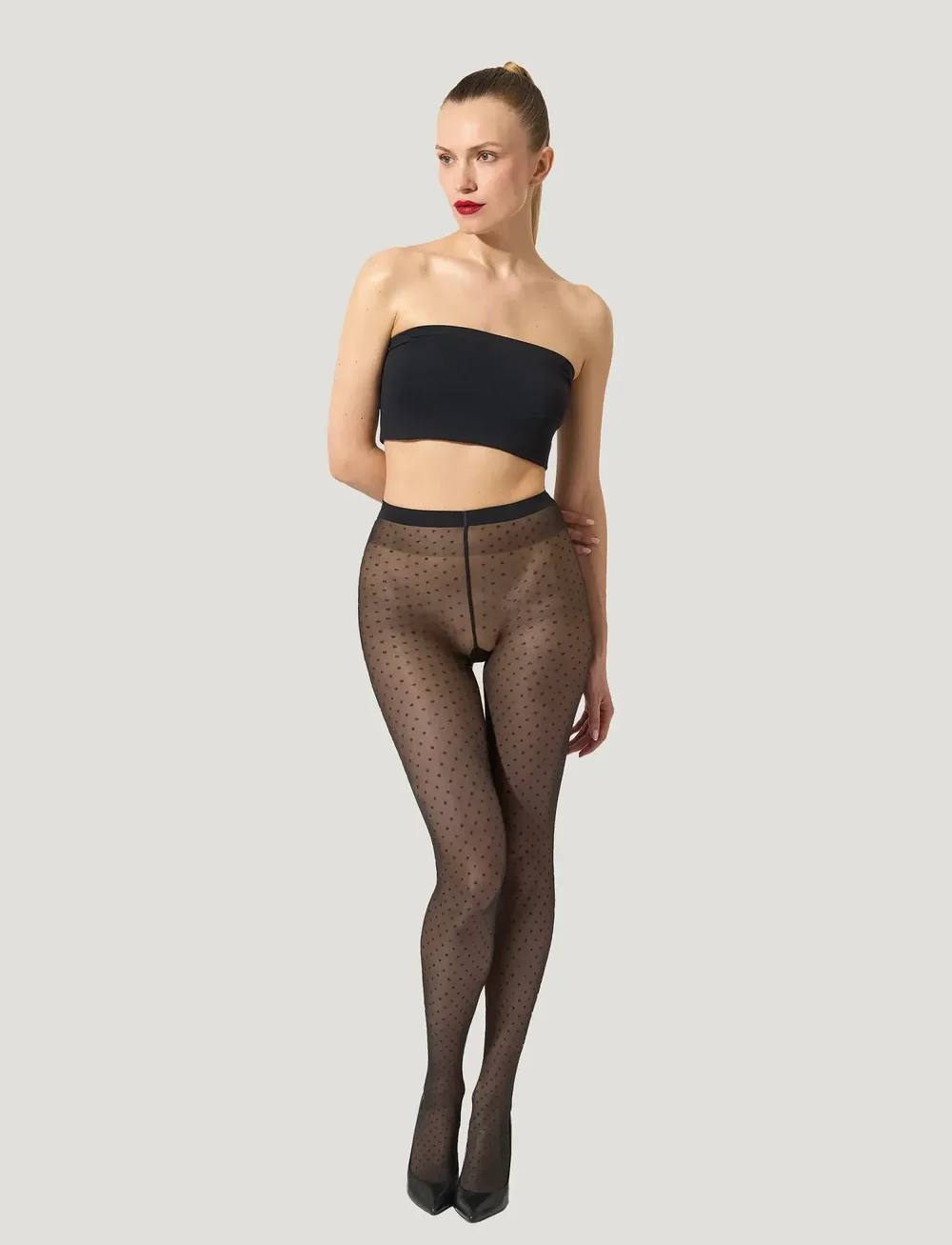 Wolford - Multicolored Dot Tights - speciella tillfällen - black/black - 0