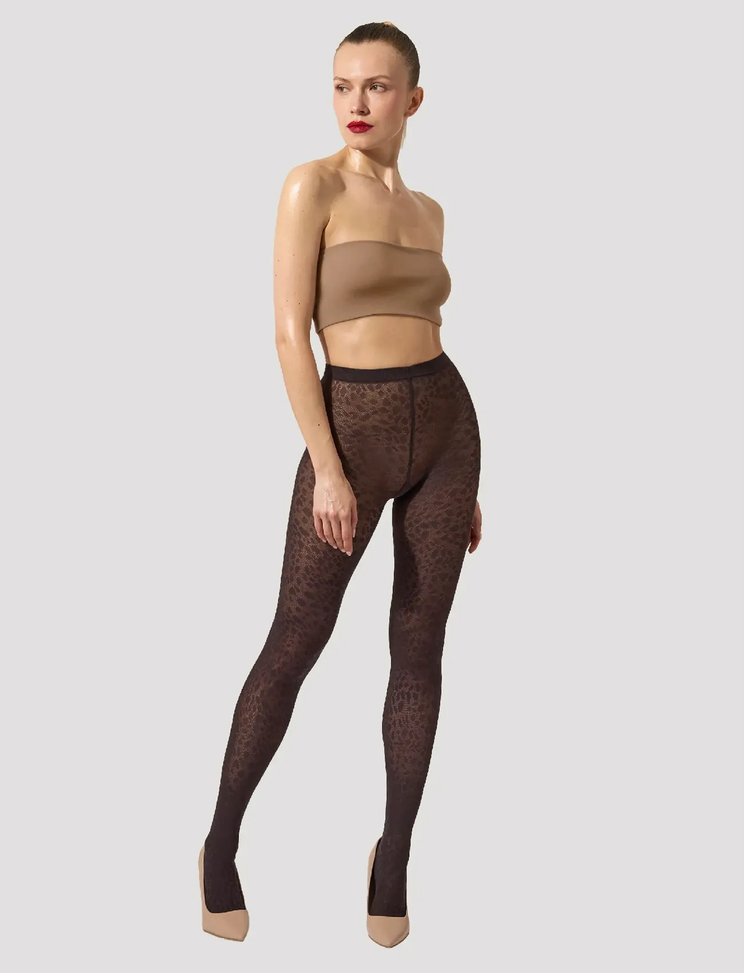 Wolford Pantera Tights, XS, Unterwäsche, Braun - Pantyhose, Frauen