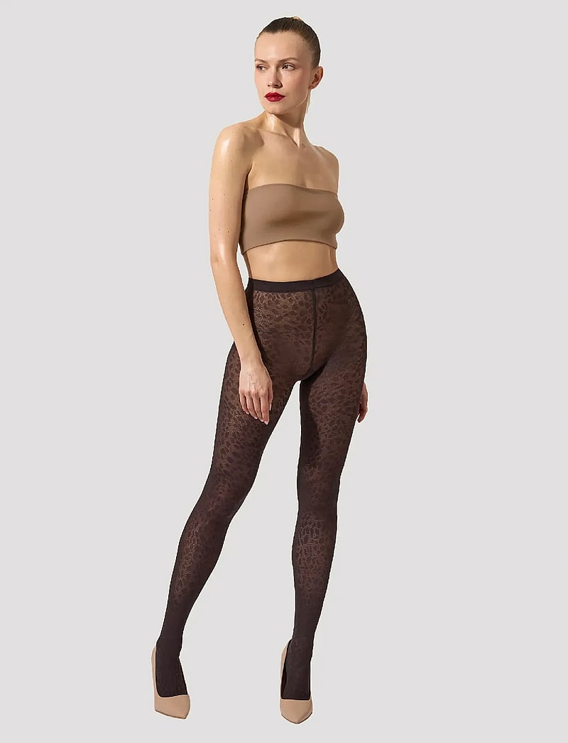 Wolford - Pantera Tights - speciella tillfällen - dark wood - 0