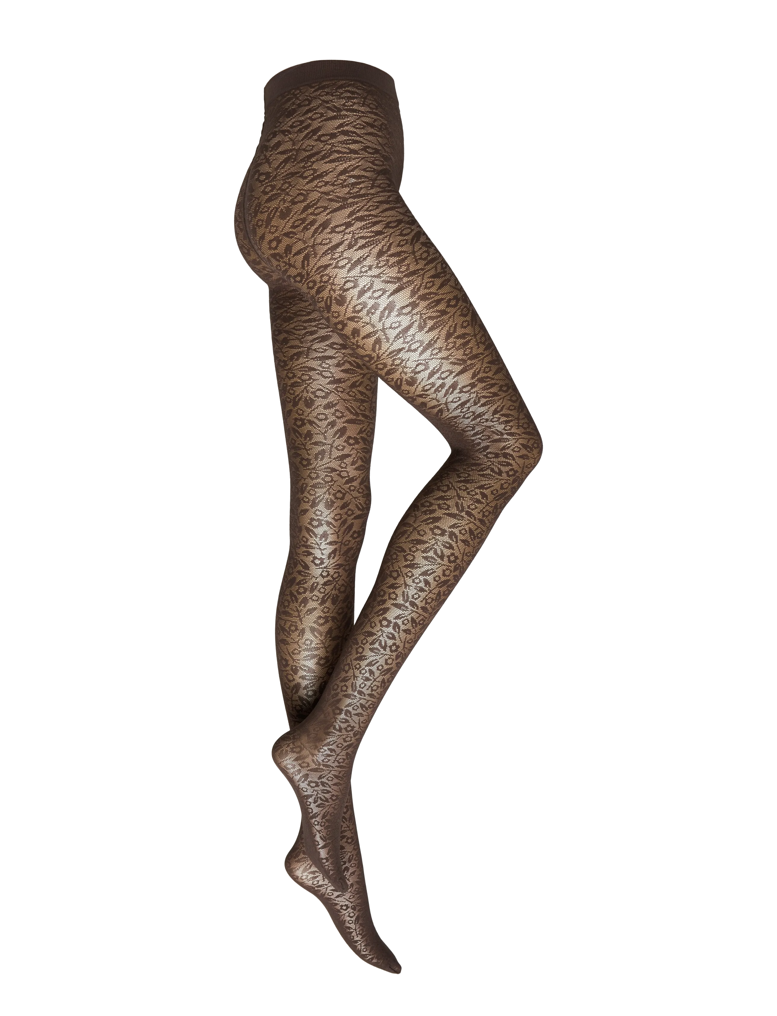 WOLFORD Bouquet Strumpfhose Braun - XS - Damen