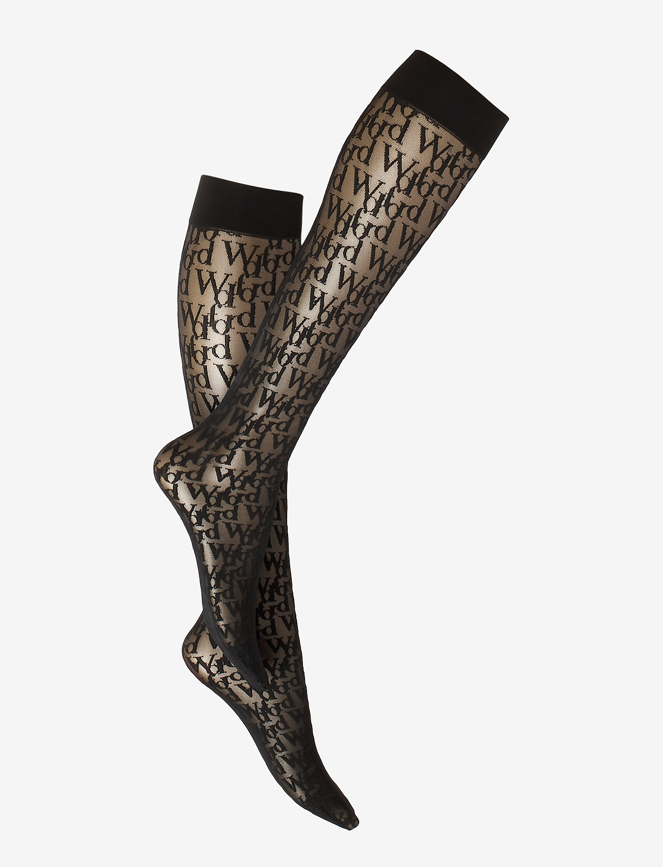 Wolford - Logomania Knee-Highs - black/black - 0