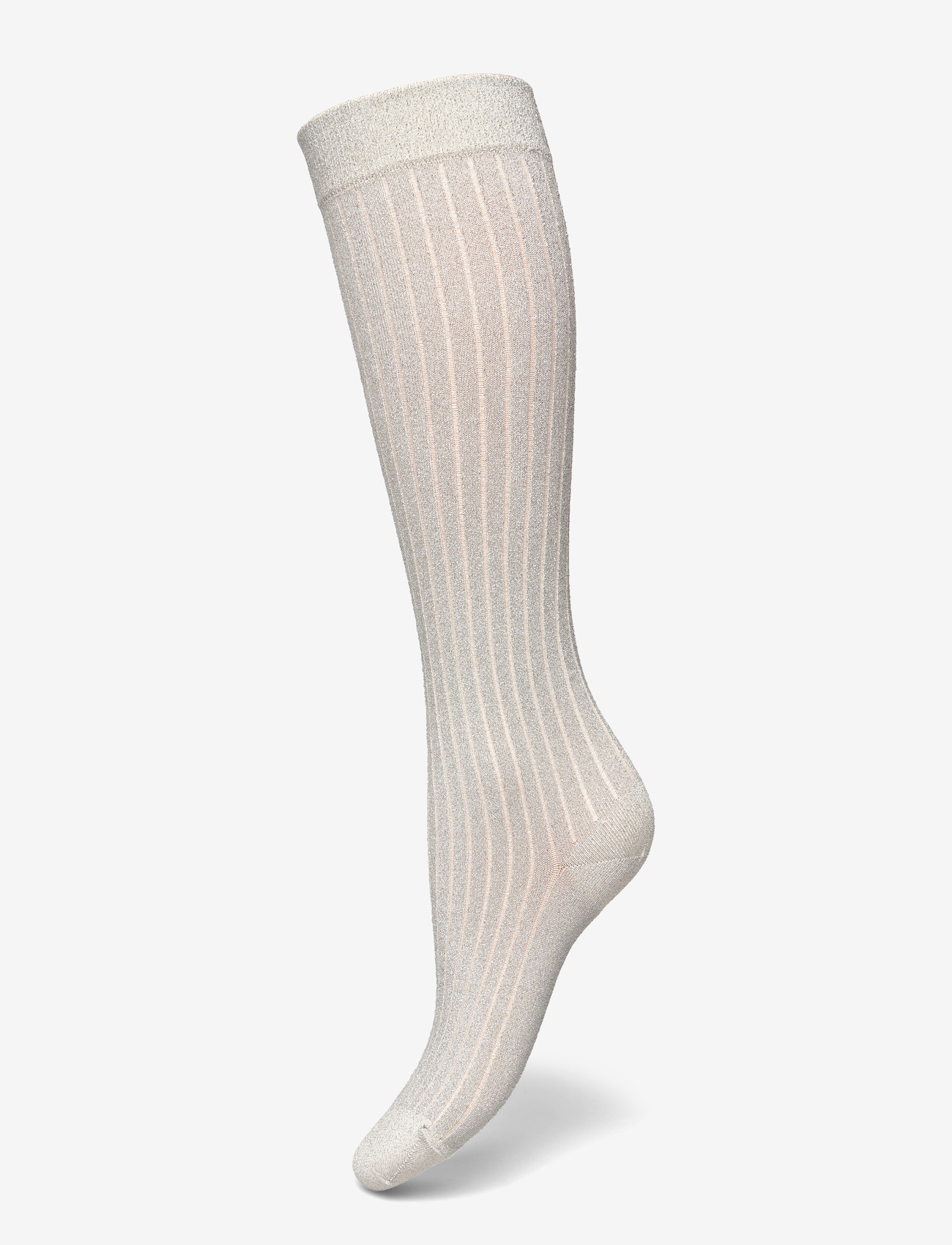 Wolford - Shimmer Rib Knee-Highs - kniestrümpfe - buttercream/silver - 0