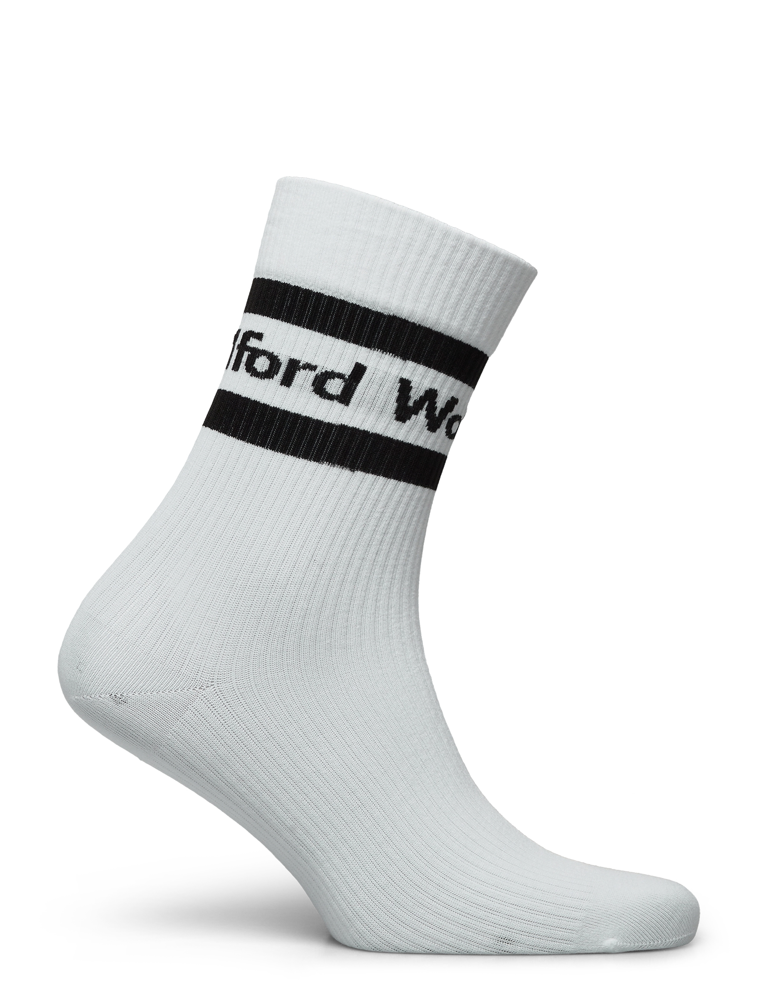 Wolford - Logo Rib Socks - white/black - 1