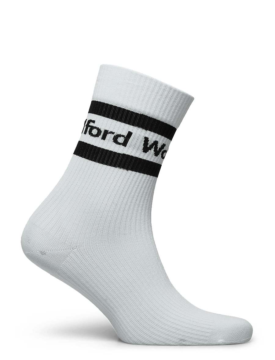 Wolford - Logo Rib Socks - white/black - 1