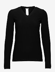 Wolford - Wilma Pullover - long-sleeved tops - black/black - 0