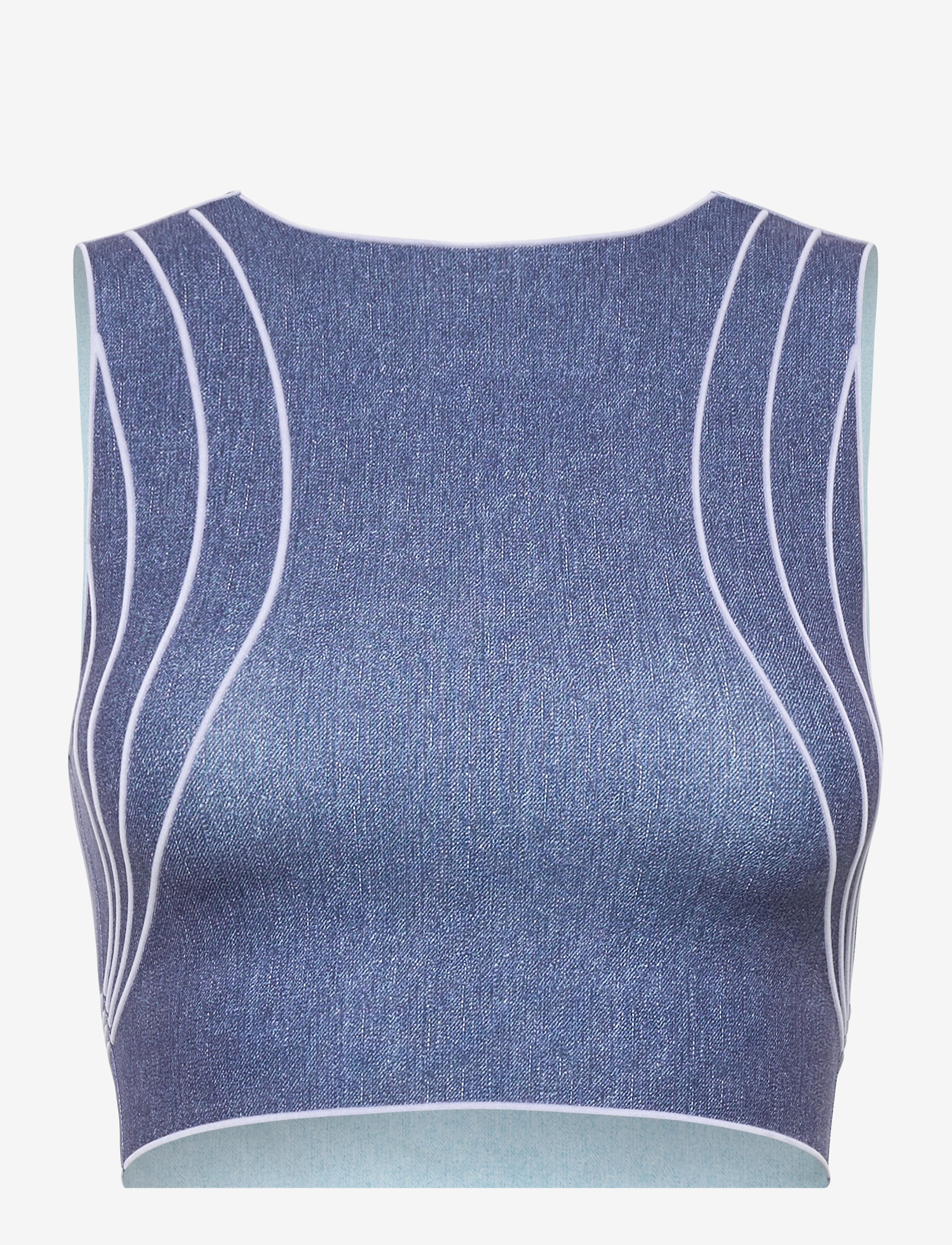 Taylor Crop Top - TEXAS HEAVY BLUE