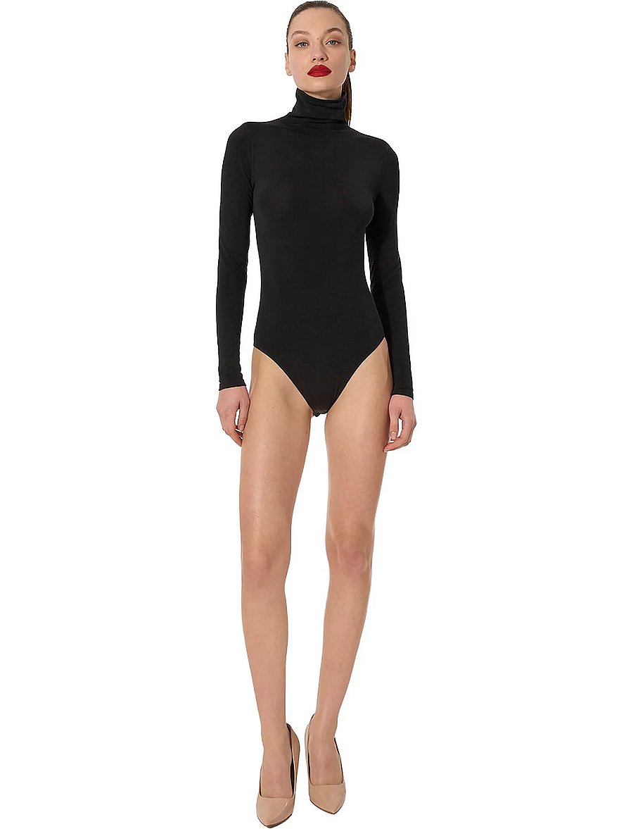 Wolford - Colorado Body - rollkragenpullover - black - 0