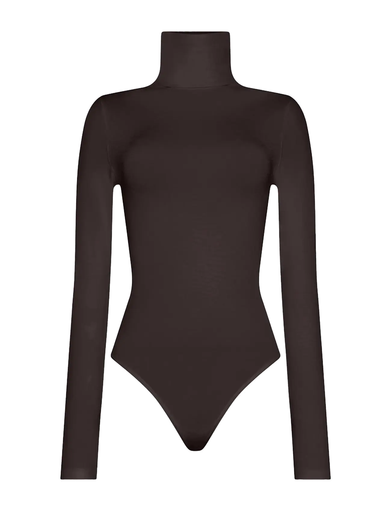 Wolford Colorado String Body - Stickat - DARK WOOD / black